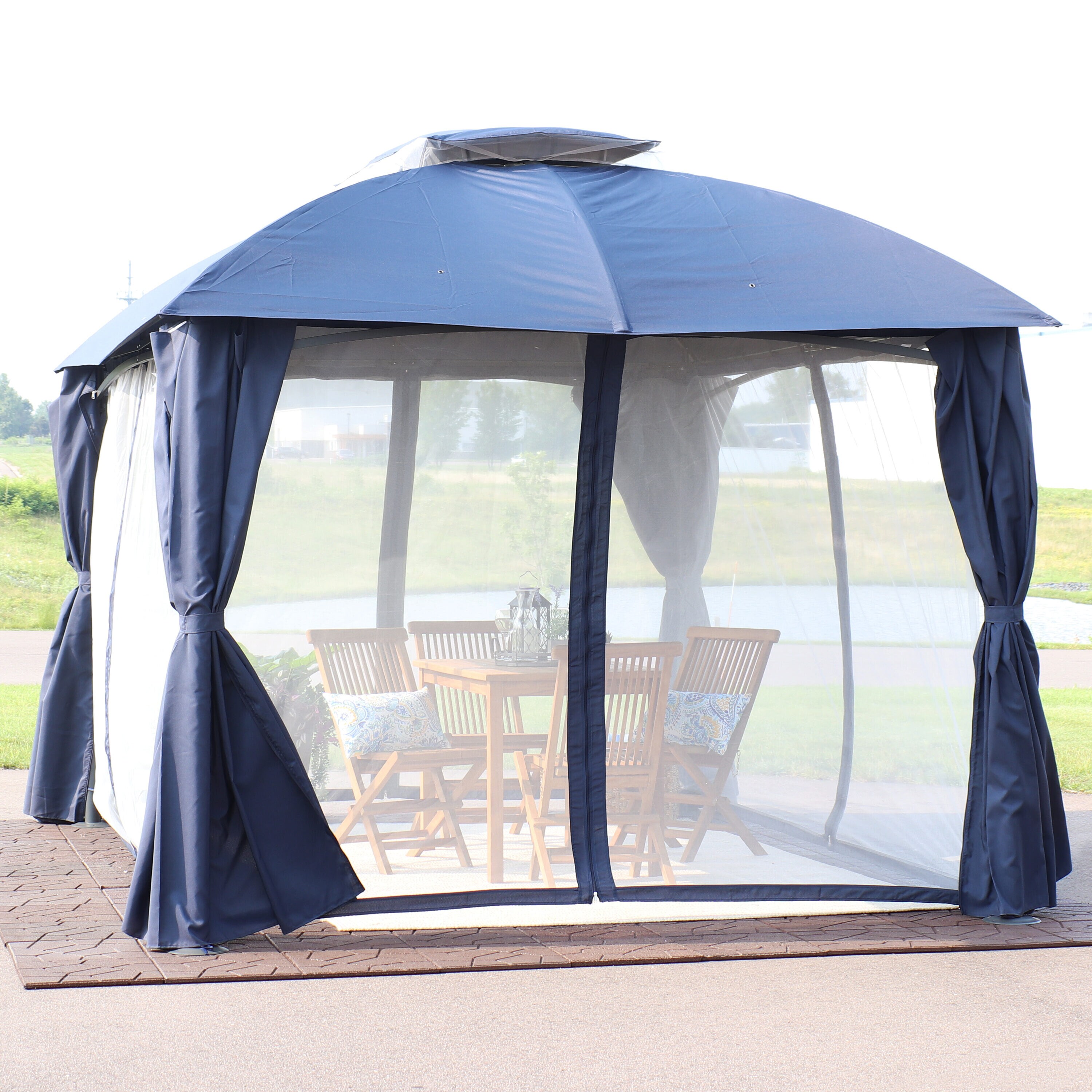 Sunnydaze Decor CRE-645 Wood-Resin-Gazebos - View #4