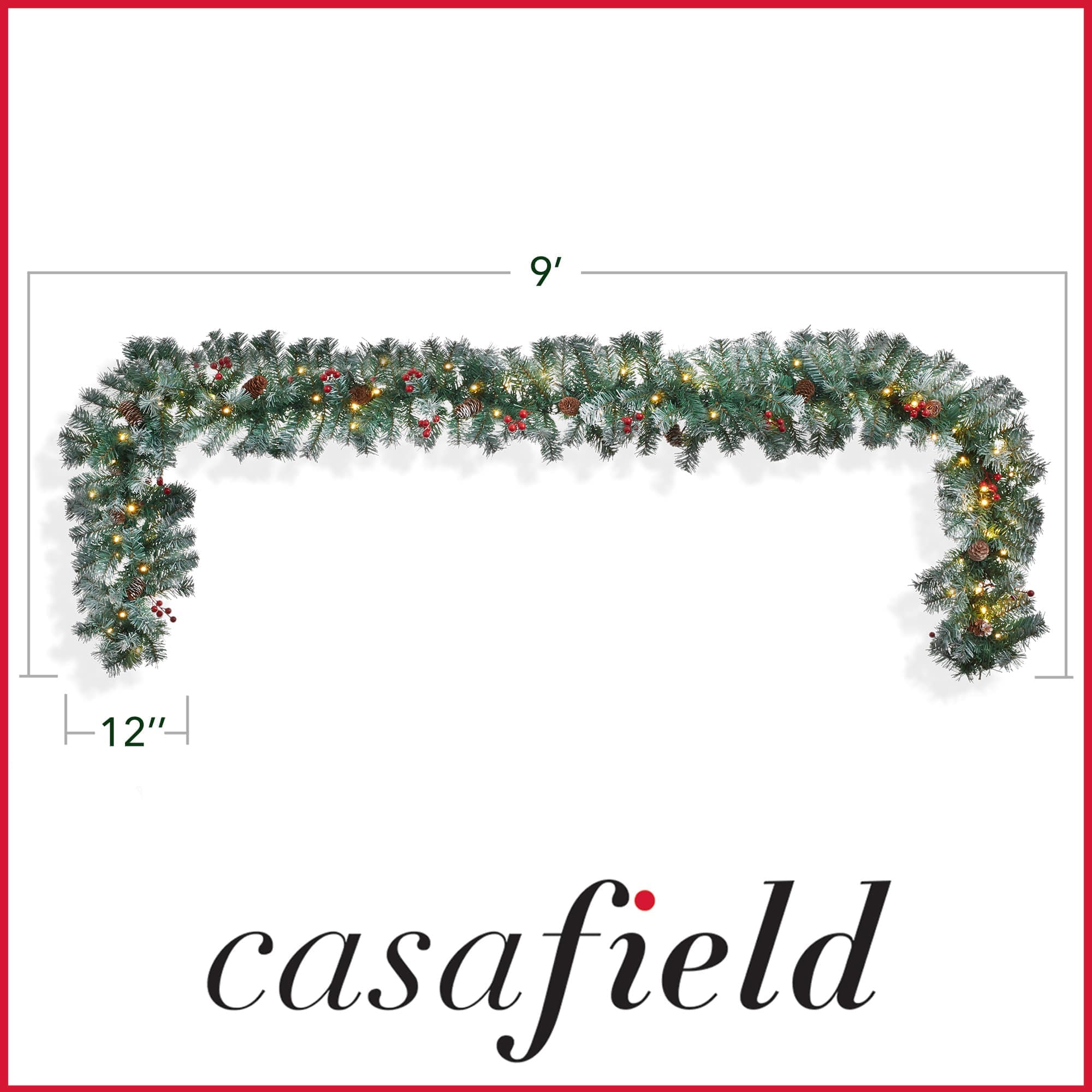 Casafield SZN-GR-209L Artificial-Christmas-Garland - View #7