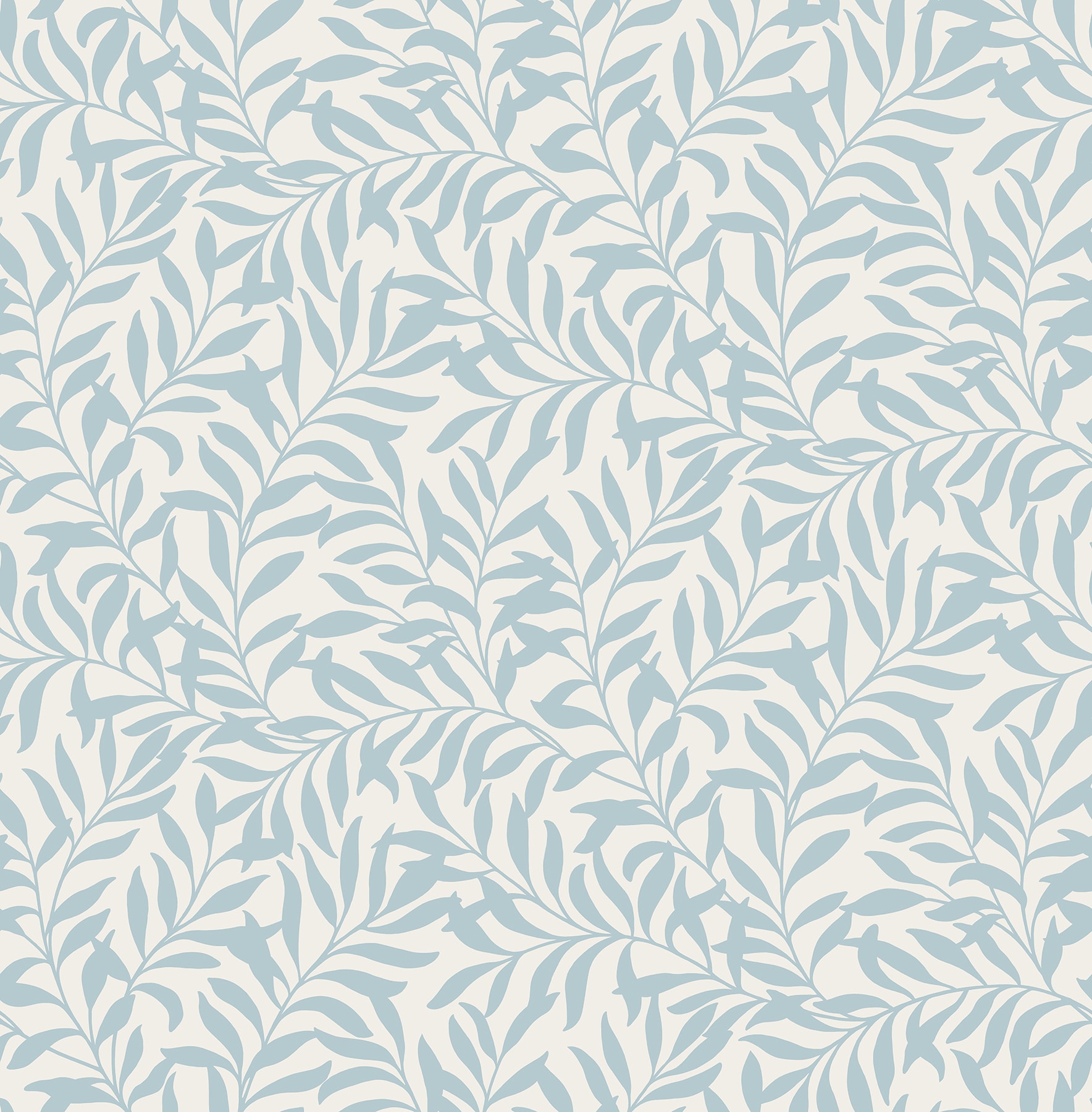 Brewster M1669 Archive COL 56.4-Sq. Feet Blue Non-woven Ivy/Vines Unpasted Wallpaper