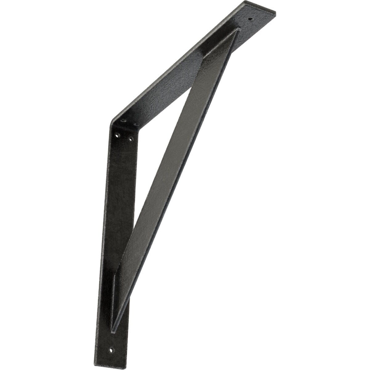 Ekena Millwork BKTM02X16X16TRAPW Traditional 16-in x 2-in x 16-in Gray Steel Mounting bracket