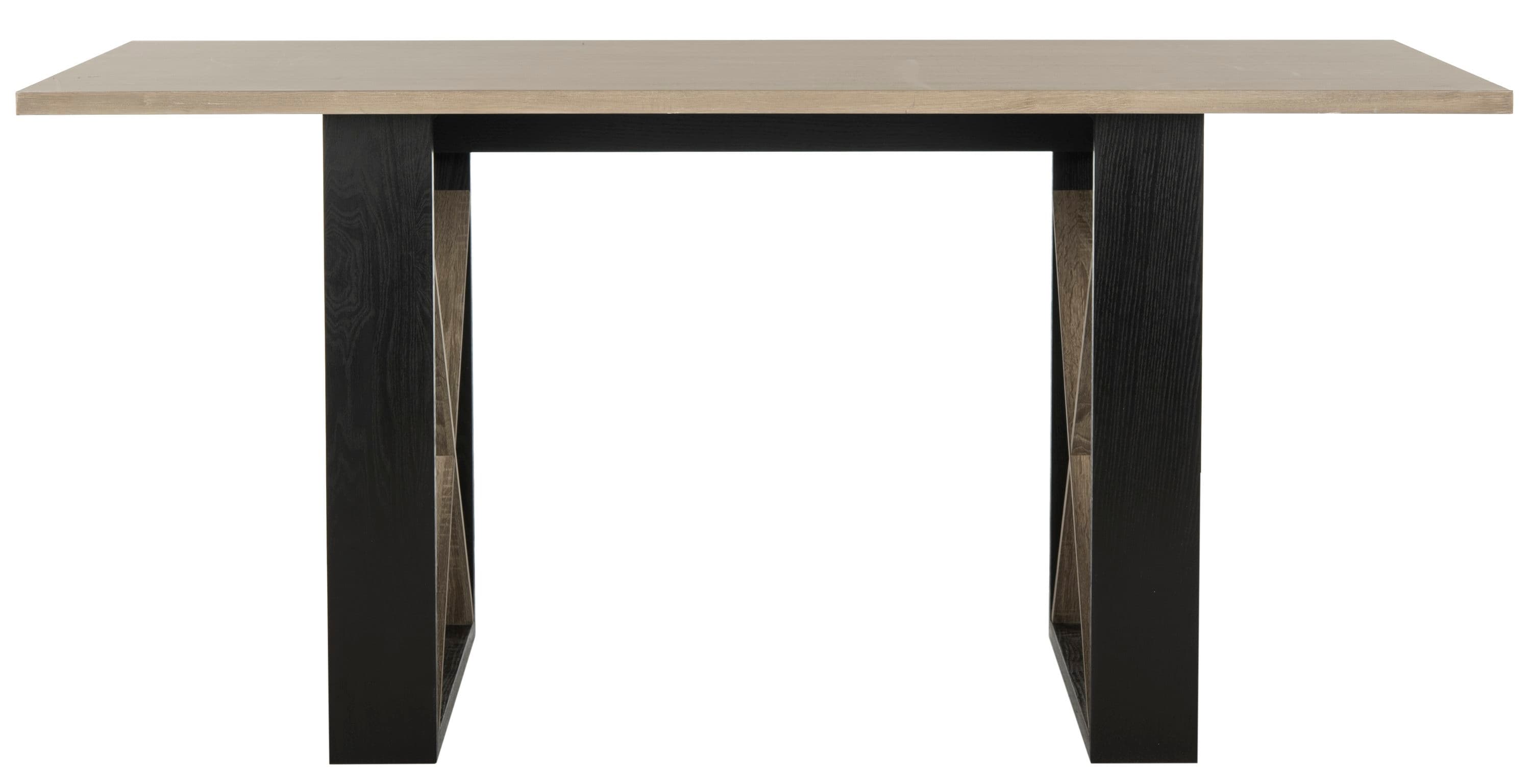 Park Avenue Inspired Light Grey Rectangular Wood Dining Table