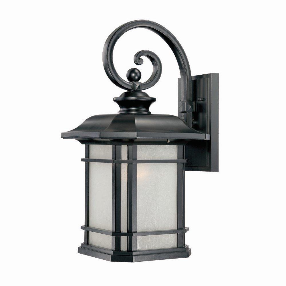 Acclaim Lighting 8122BK Somerset 1 -Light 22-in H Matte Black Hardwired Outdoor Wall Light