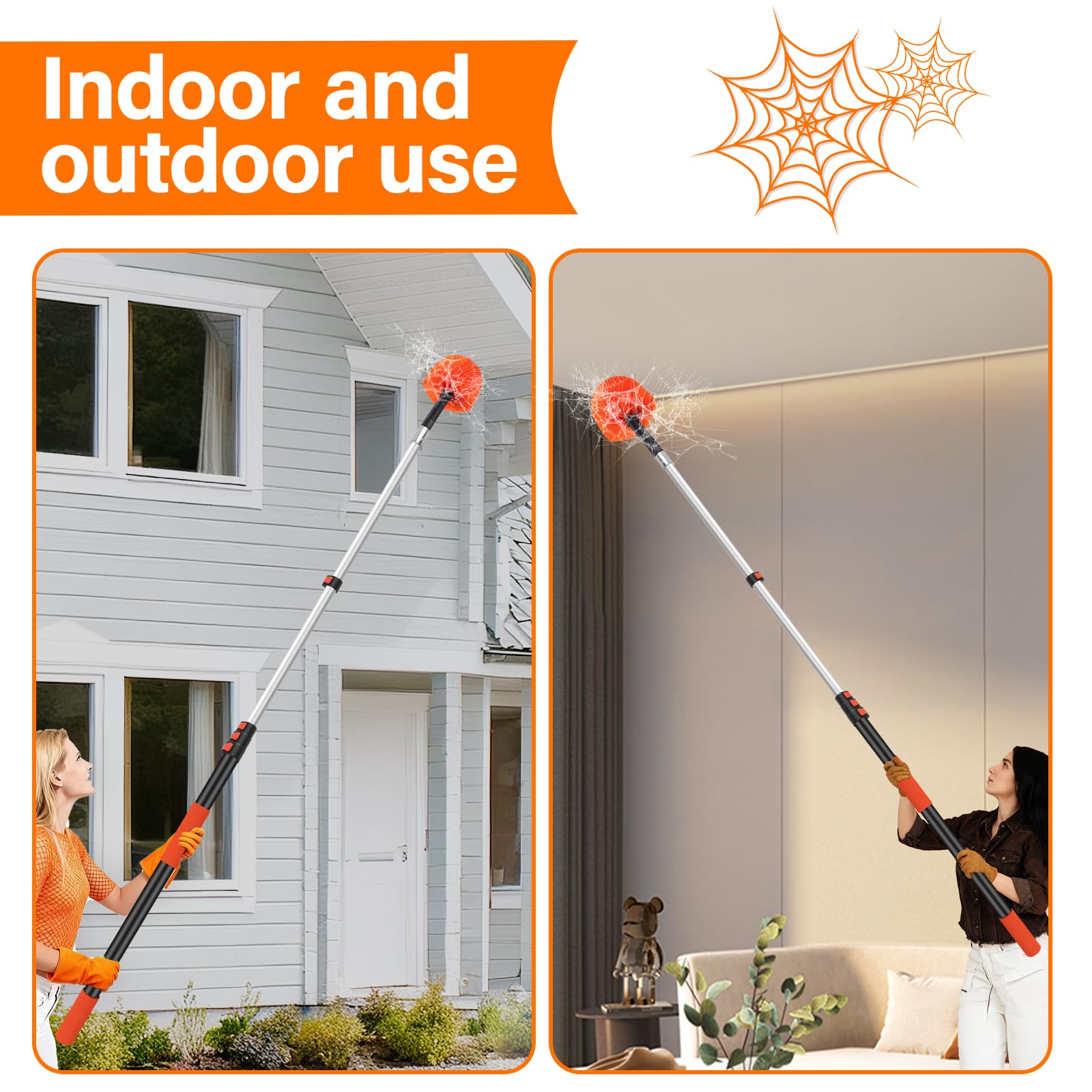 Ahfiwaso 26FT Cobweb Duster with Telescoping Pole Extends from 5 to 20 ...