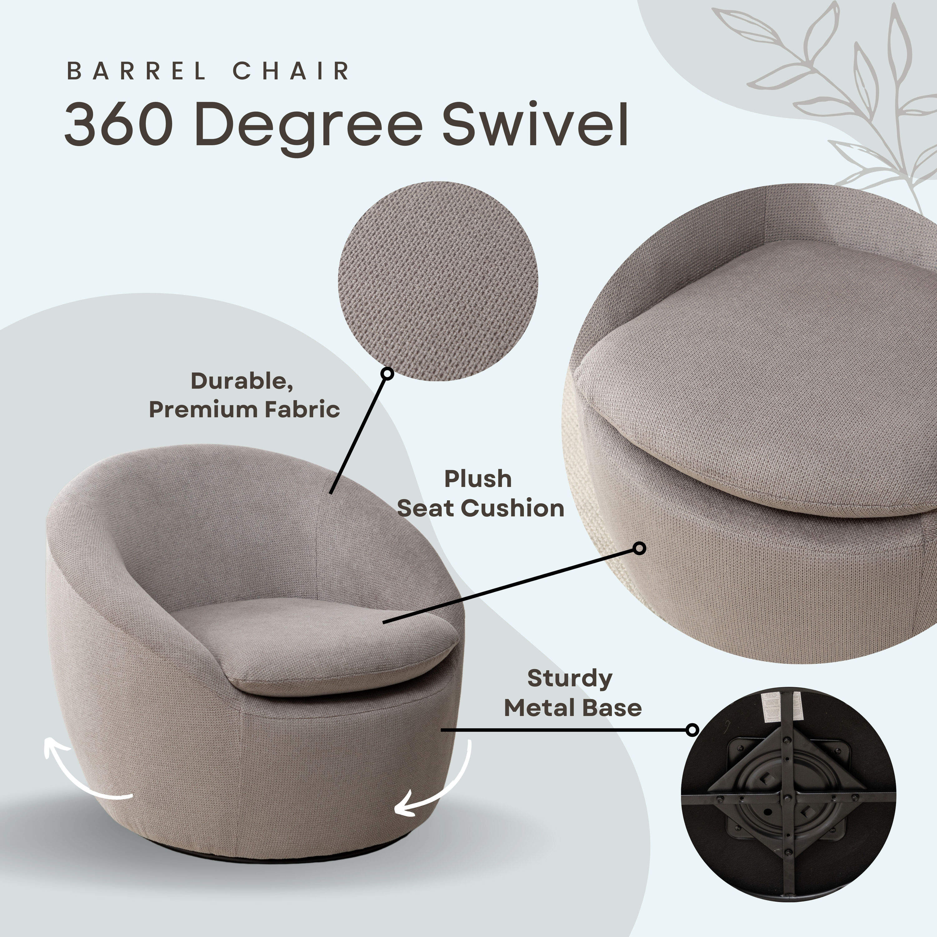 Roundhill Furniture AC506GY chairs - View #8