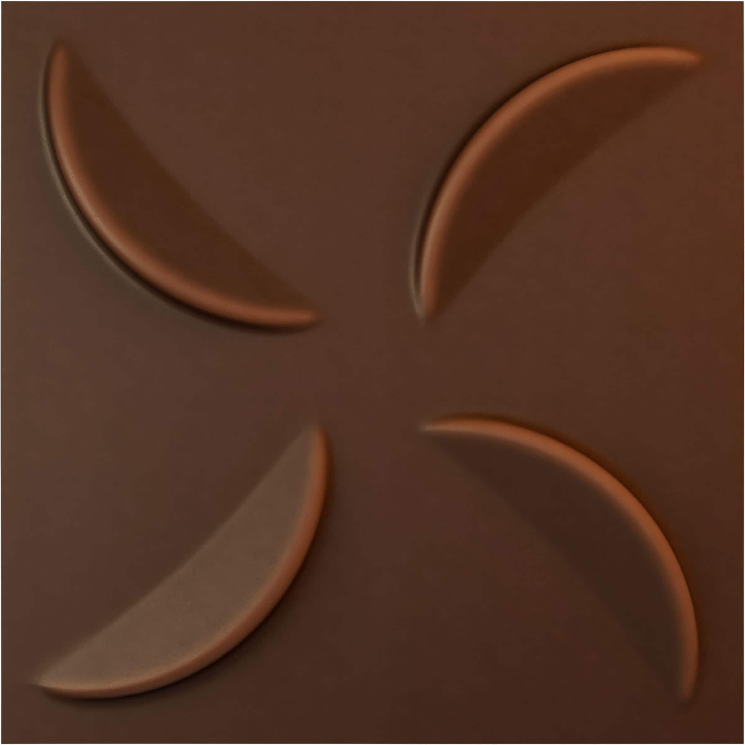Ekena Millwork WP20X20PIDRU-CASE-12 19-5/8-in x 19-5/8-in Embossed Paintable/Stainable Red PVC Wall Panel ( 12 -Pack, Covers 32.04-sq ft )