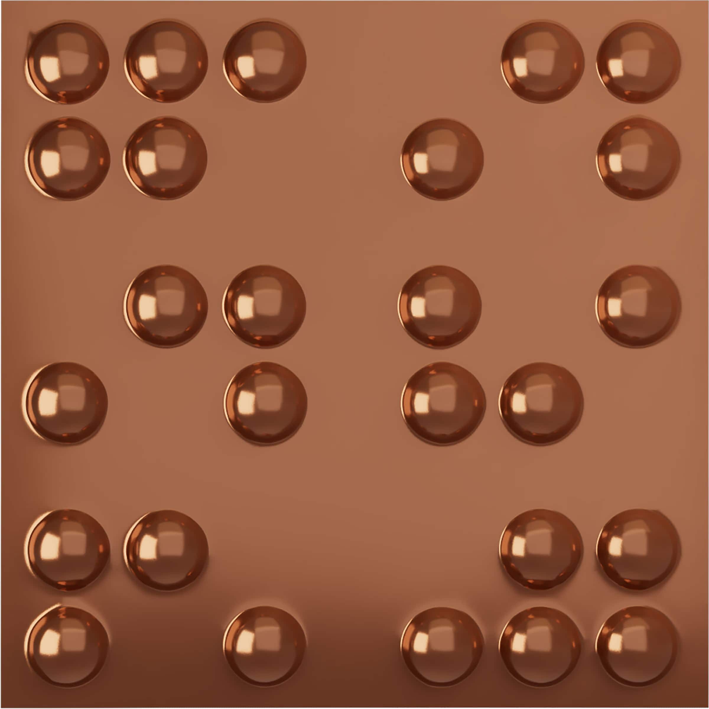 Ekena Millwork WP20X20EMBCO 19-5/8-in x 19-5/8-in Embossed Paintable/Stainable Copper PVC Abstract Wall Panel ( 2.67-sq ft )