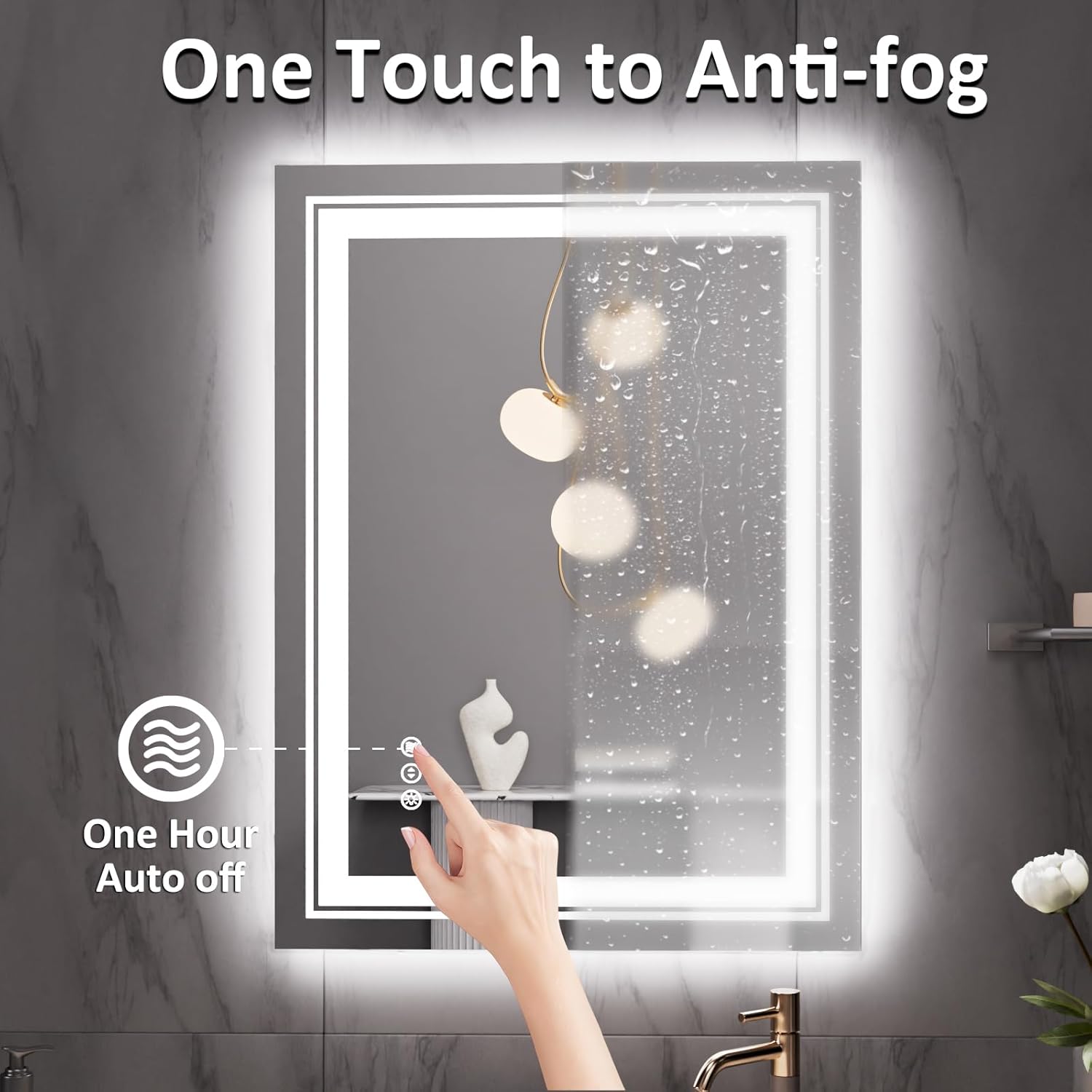 Amorho S1R7090UL Framed-Bath-Mirrors - View #4