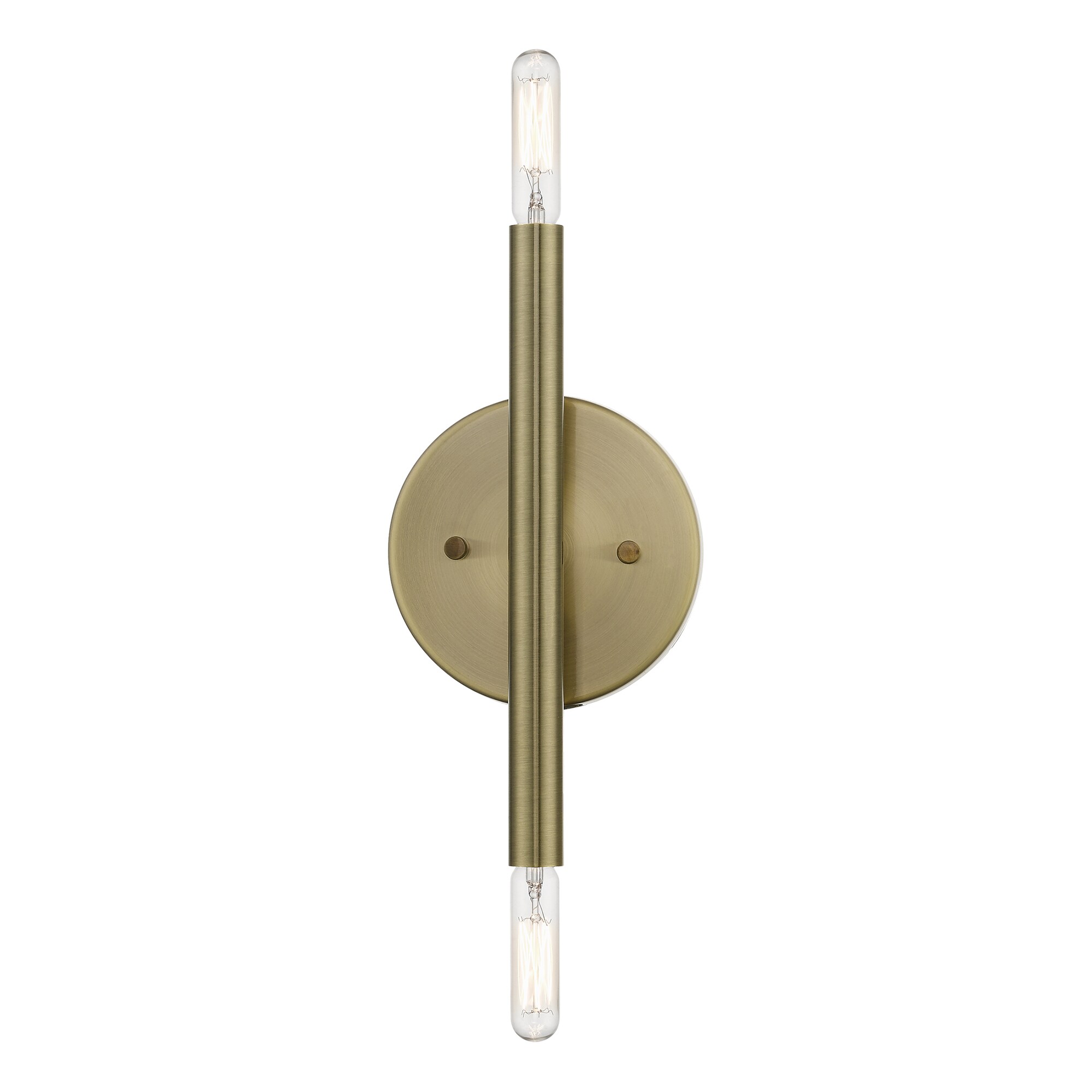 Copenhagen Elegance 2-Light Antique Brass Wall Sconce