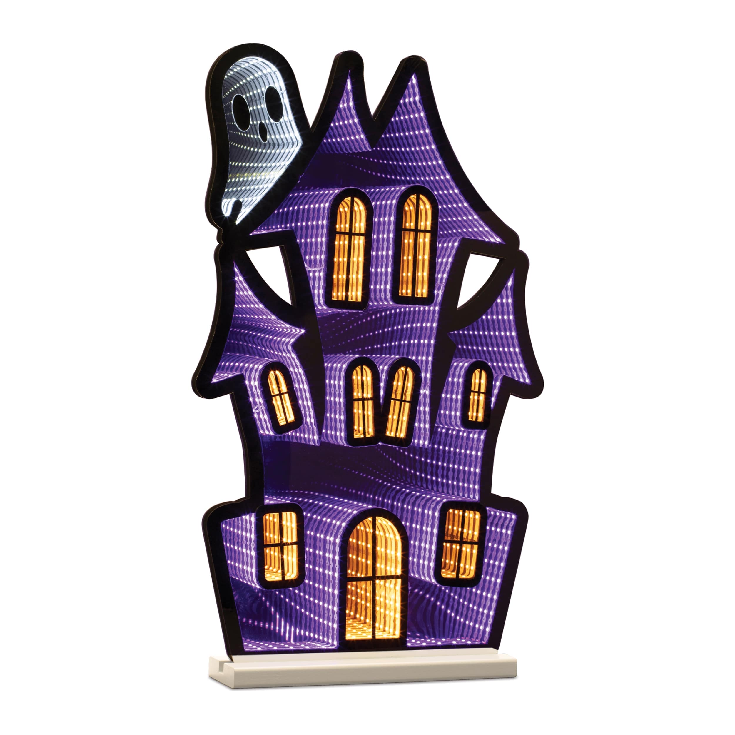Melrose International Haunted House w/Ghost Ekkolight 23.5 IN H