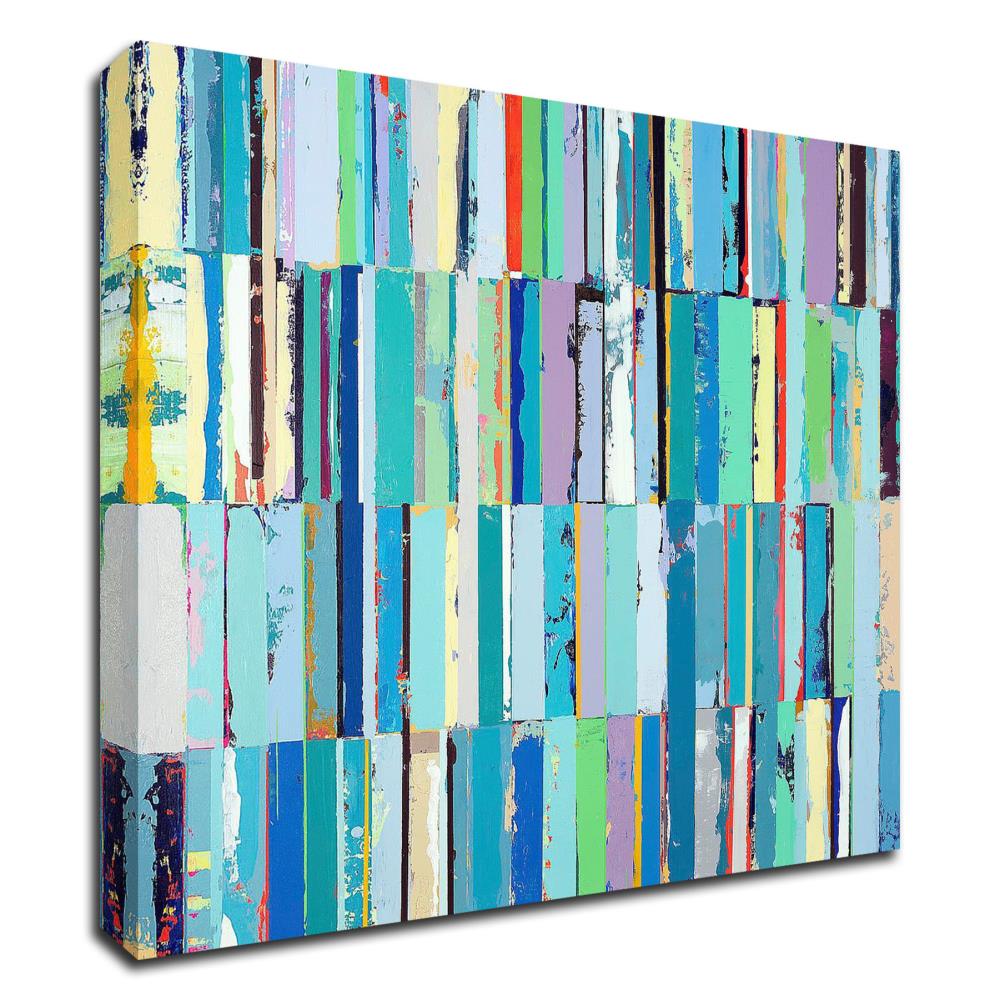 Tangletown Fine Art 16-in H x 16-in W Abstract Print on Canvas in the ...