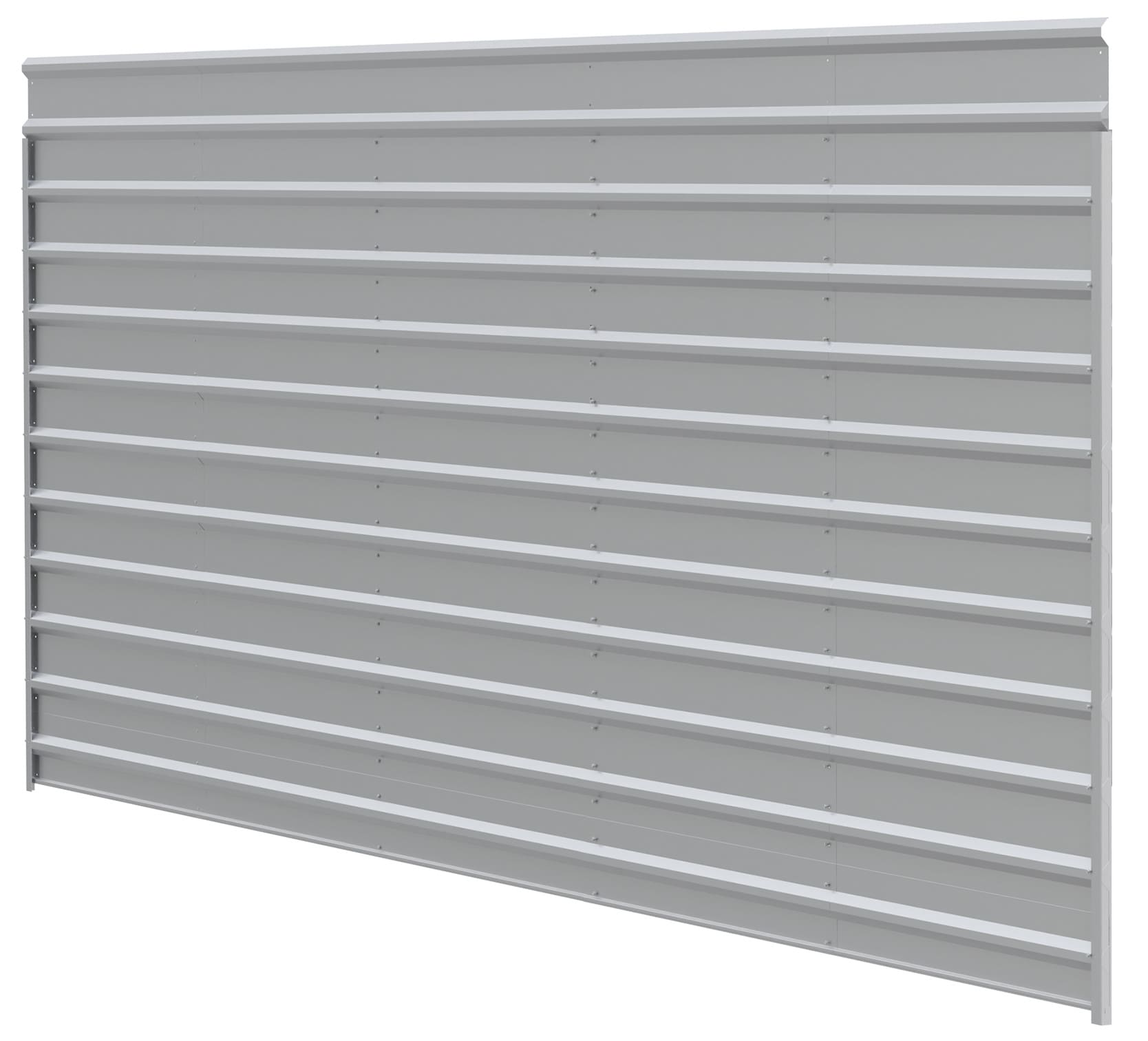 Arrow ECL2409EGX1 0.1-ft W x 24-ft L x 9-ft H Eggshell Single Wall Kit Enclosure for Metal Carport with Metal Roof
