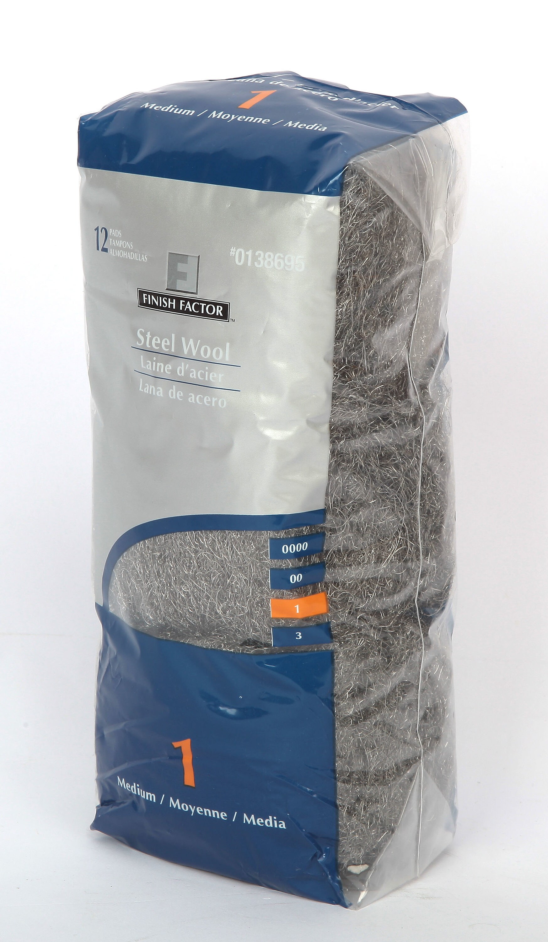 Finish Factor 54242 Medium Steel Wool ( 83.53.5 )