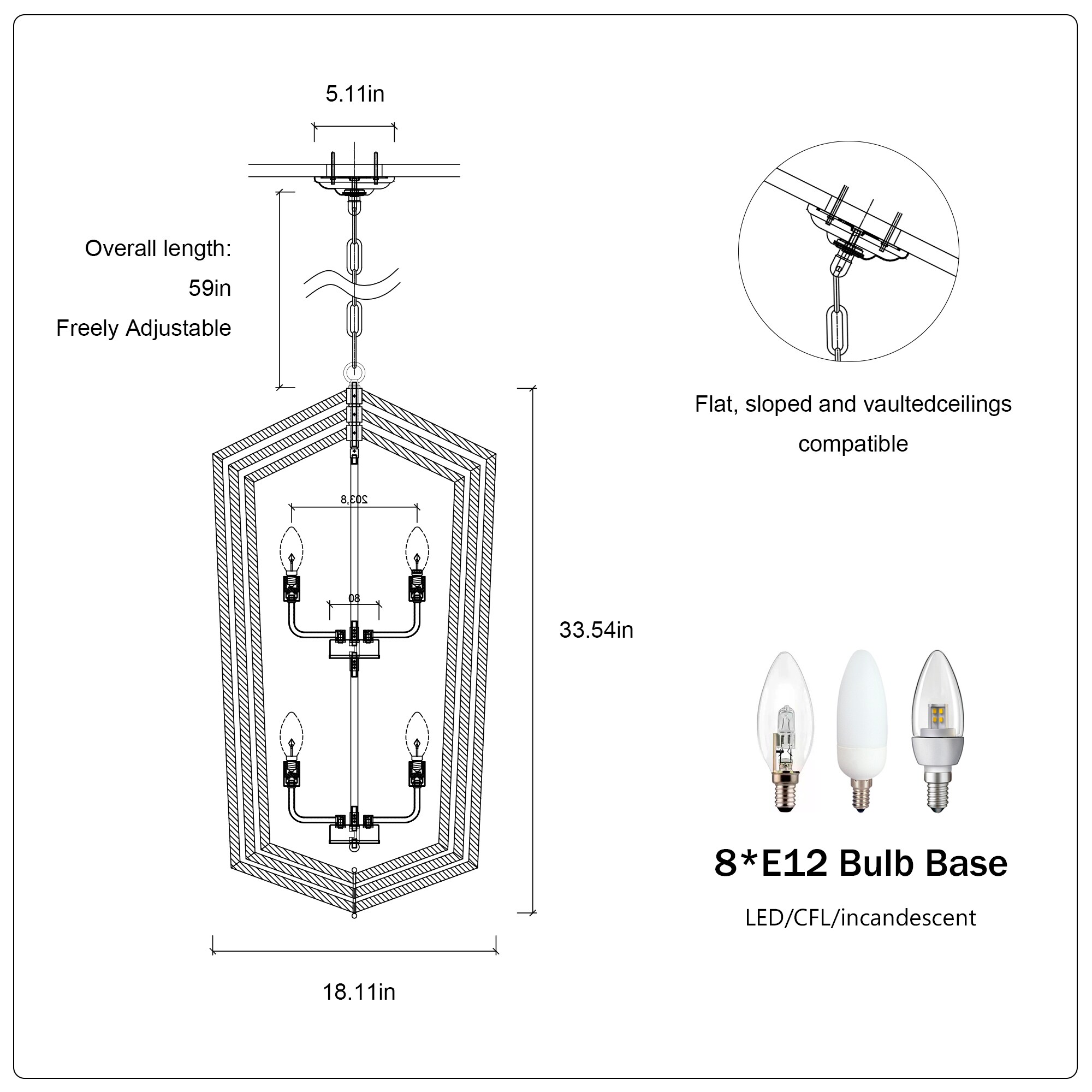 LTMATE LSD1001BG-8 Pendant-Lights - View #8