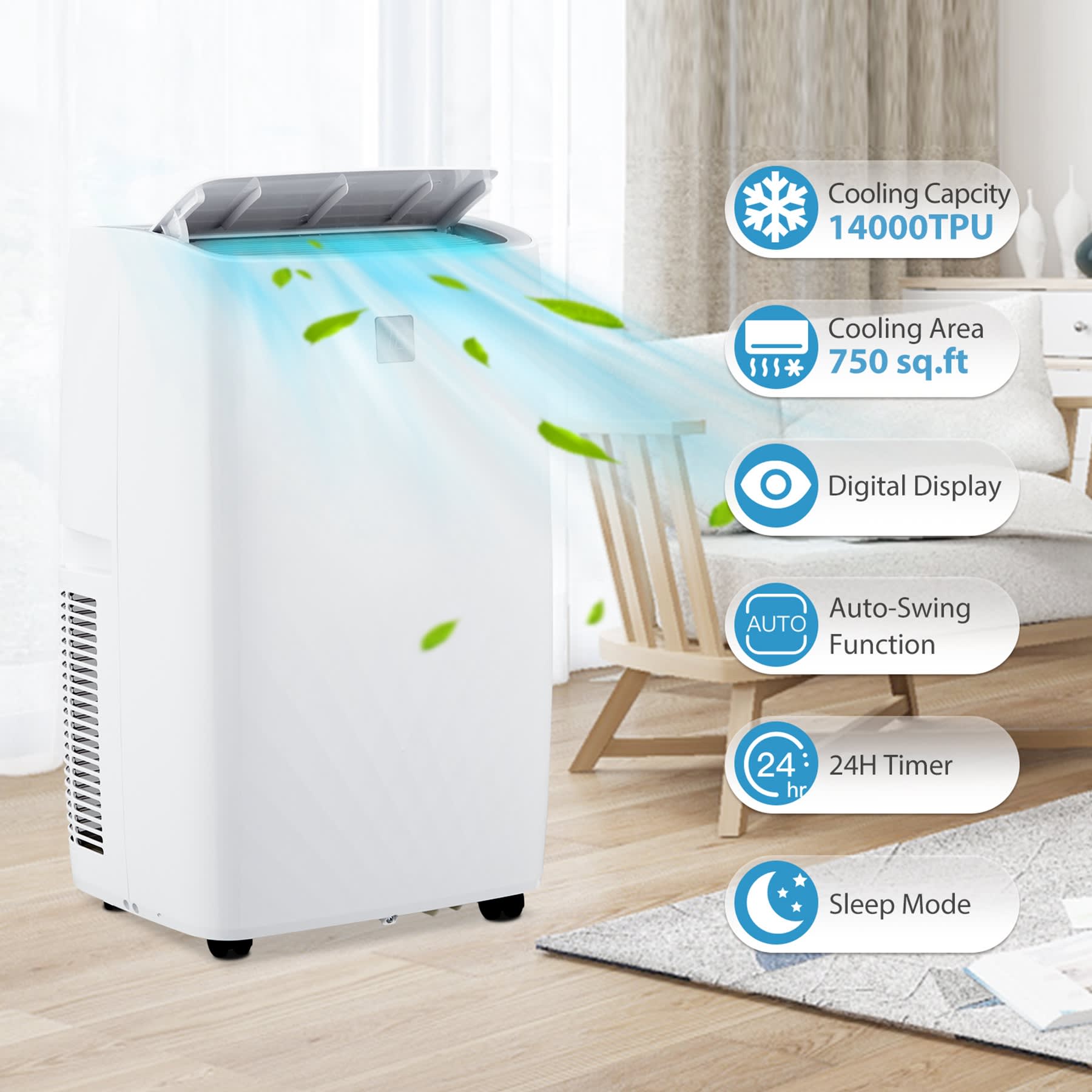 WhizMax LSTY00PHO-10I2J5VV Portable-Air-Conditioners - View #2