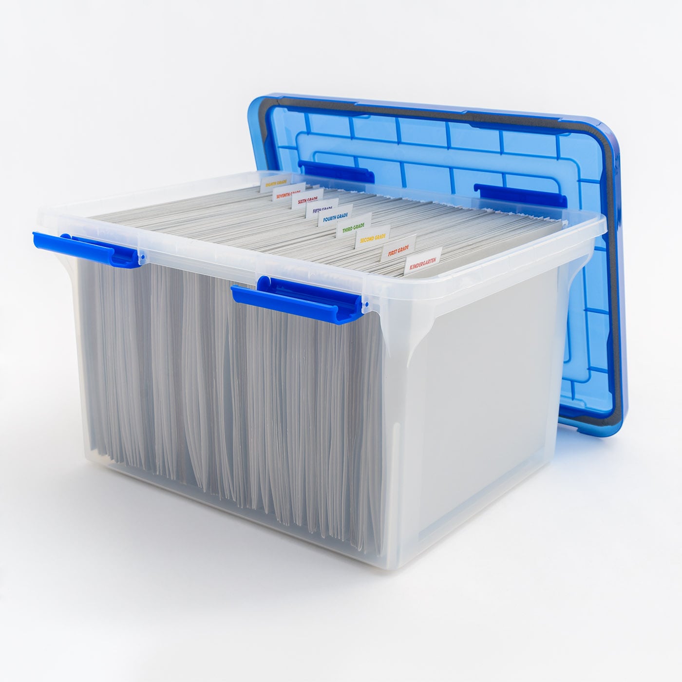 IRIS 3-Pack Stackable Plastic Legal File Storage Box Large 8-Gallons ...