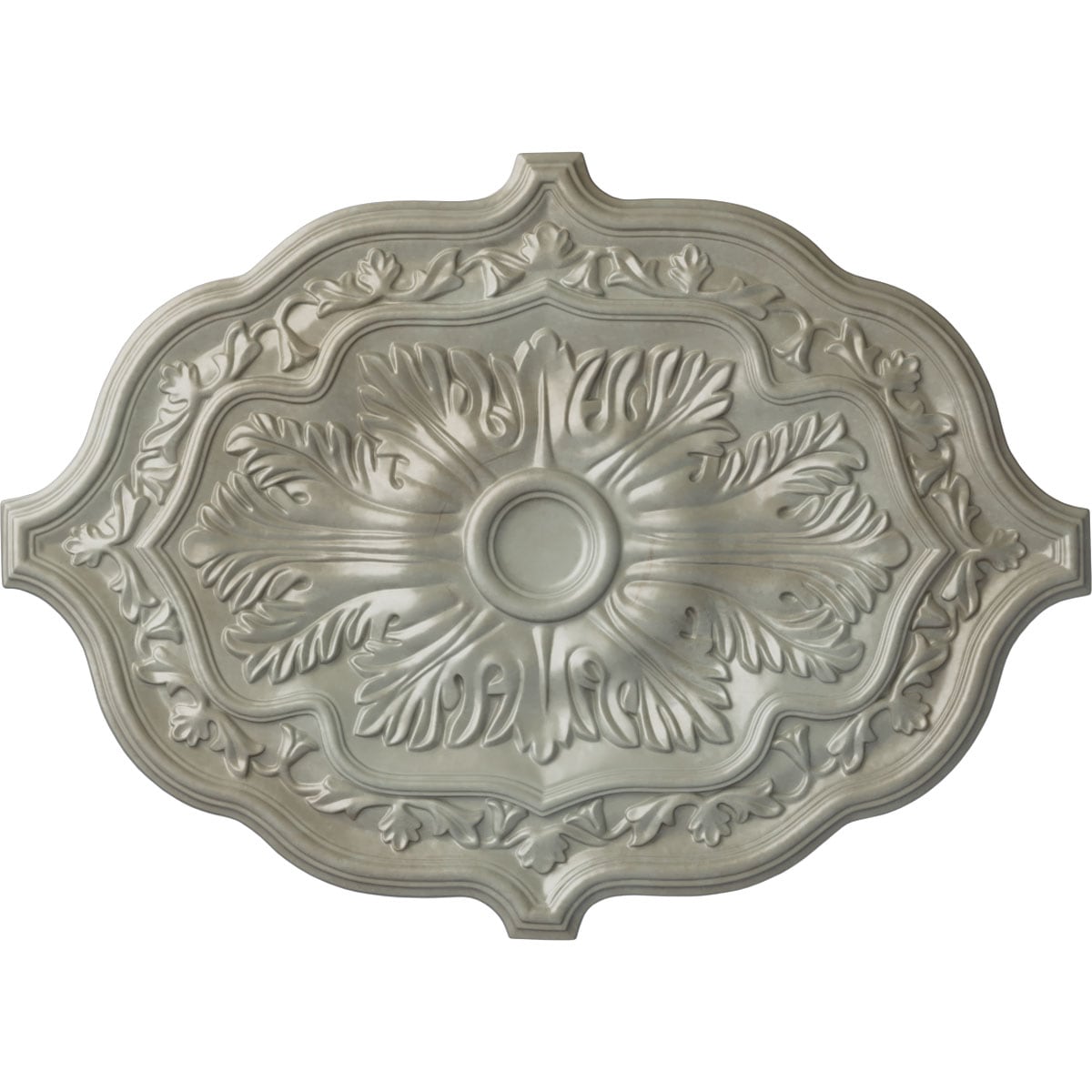 Ekena Millwork CM36X26PEFLS Pesaro 36-in W x 36-in L Flash Gold Polyurethane Ceiling Medallion