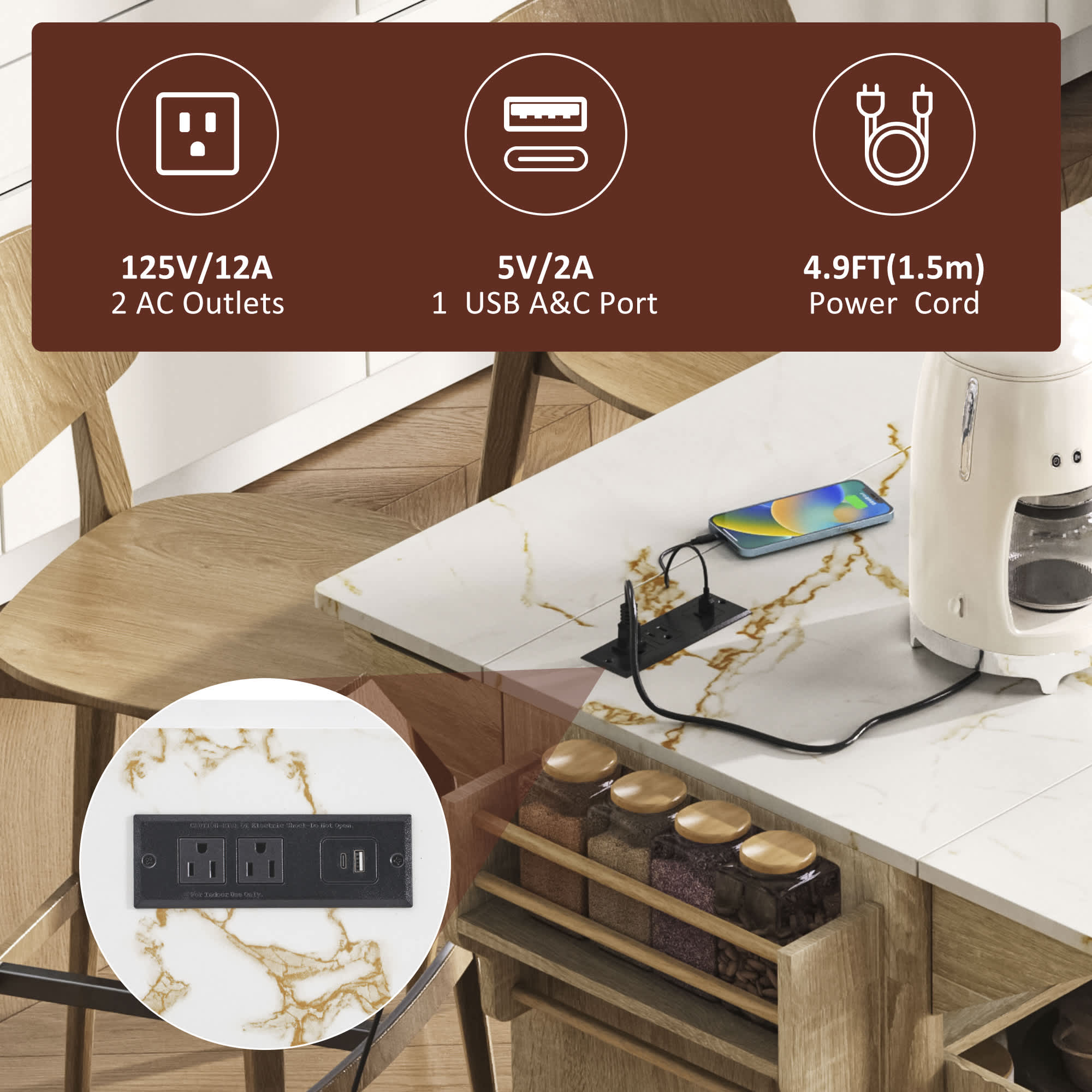 Misty Moon FXLW0403-DT0739 Kitchen-Furniture - View #7