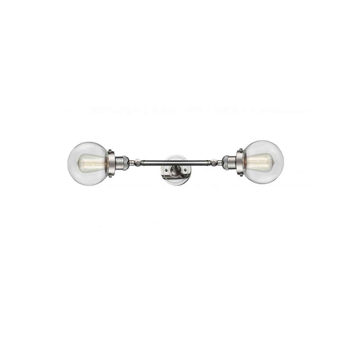 Innovations Lighting -  208L-PN-G202-6-LED Franklin Restoration Beacon Bathroom Vanity Light