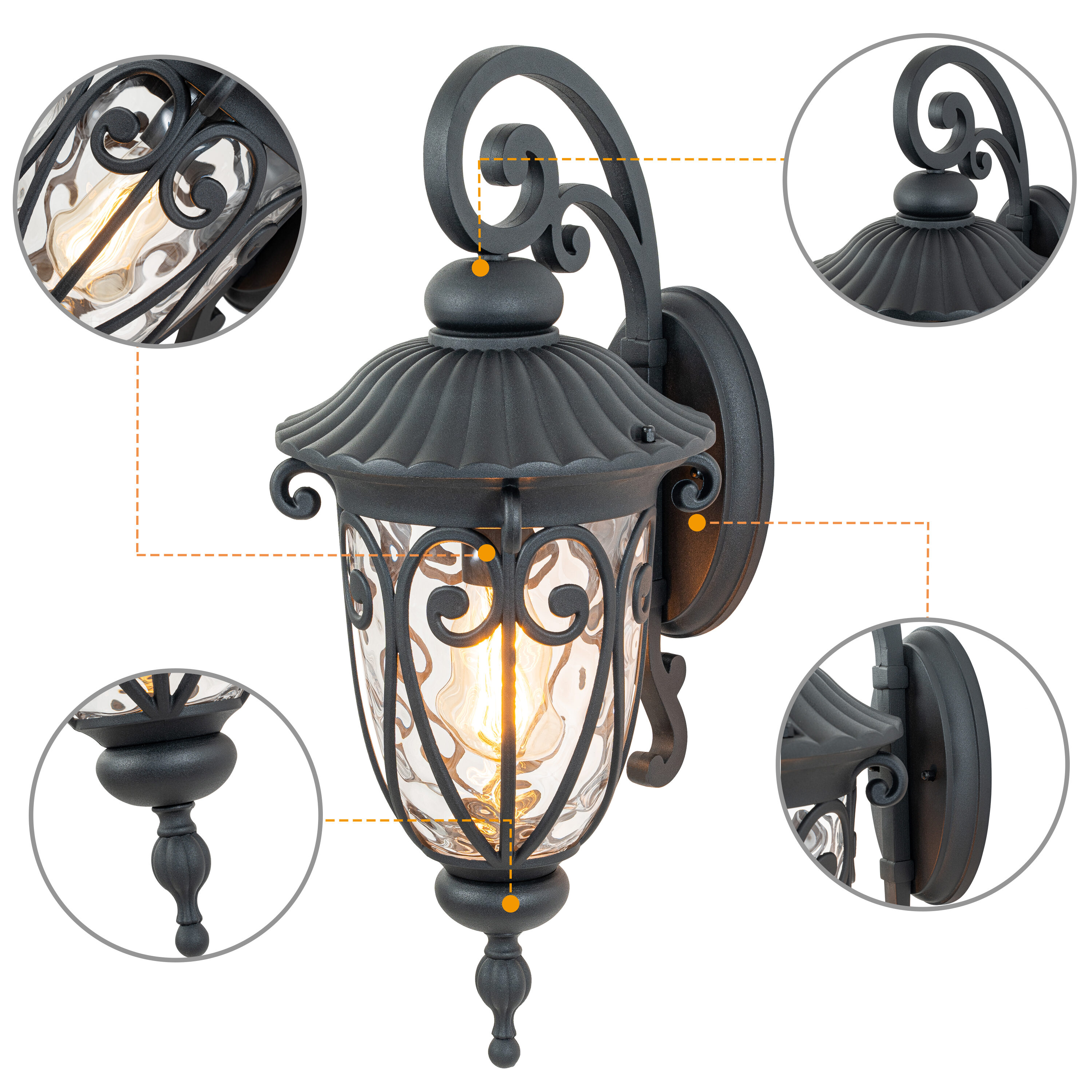 C Cattleya LCA2323-W Outdoor-Wall-Lighting - View #3