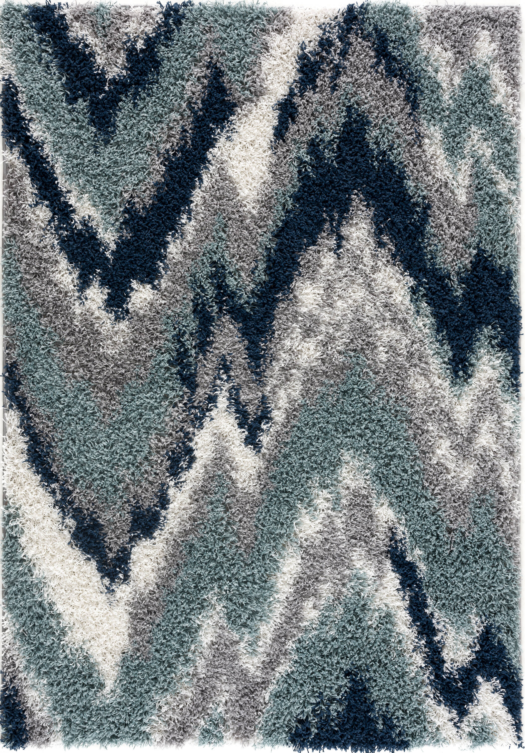LBaiet BW280M23 Barrow 2 X 3 White Indoor Abstract Runner Rug