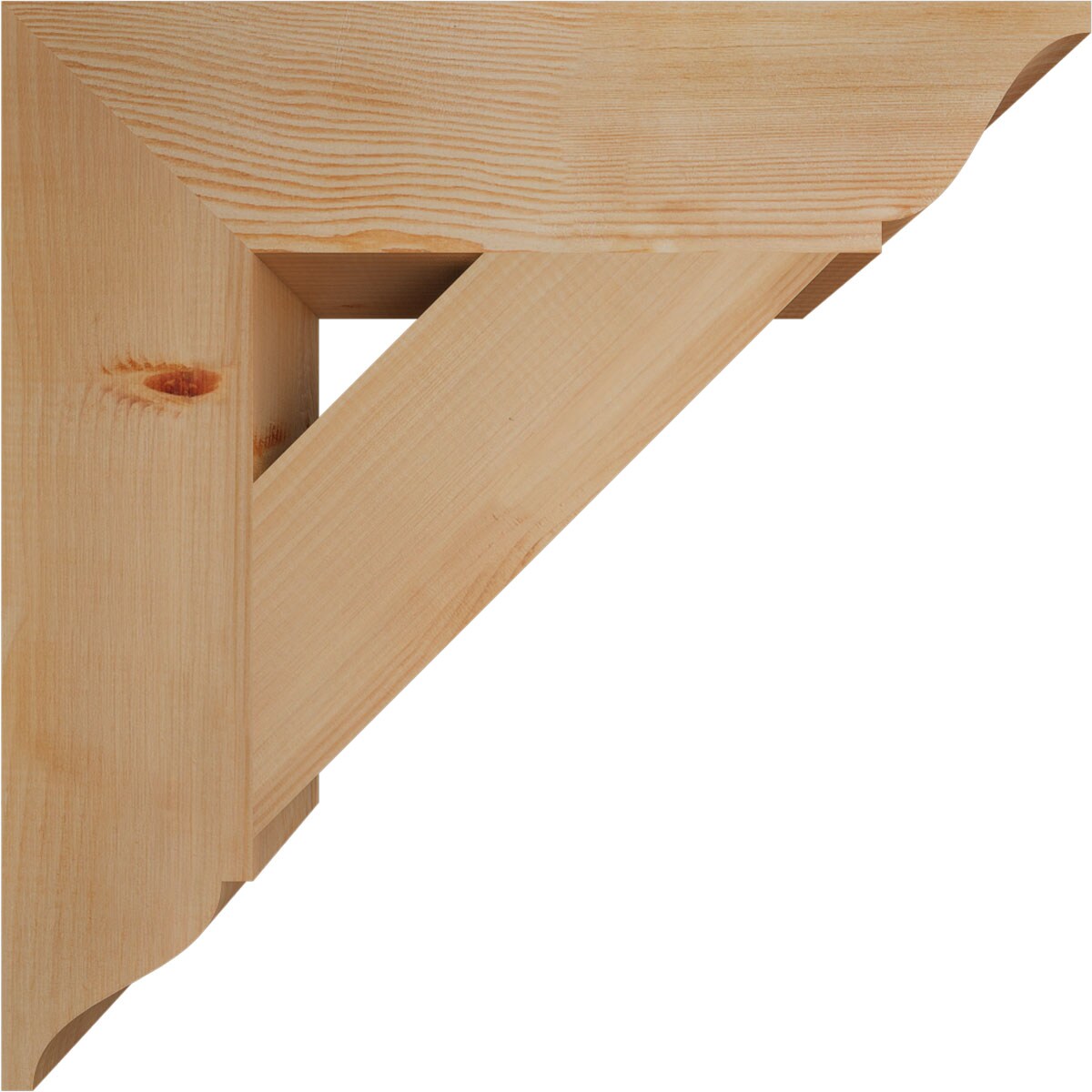 Ekena Millwork BKT06X26X26TRA01SDF Exterior-Brackets-Braces - View #3