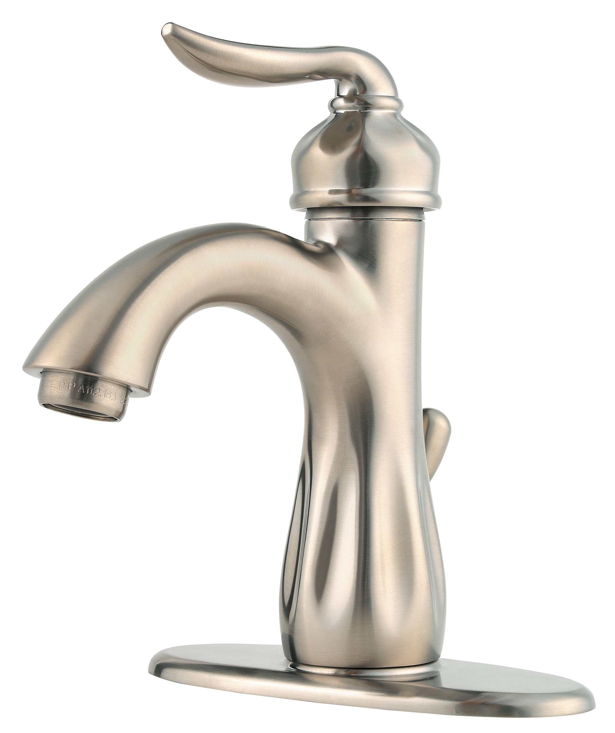 Pfister Sedona Brushed Nickel 1-Handle 4-in Centerset WaterSense ...