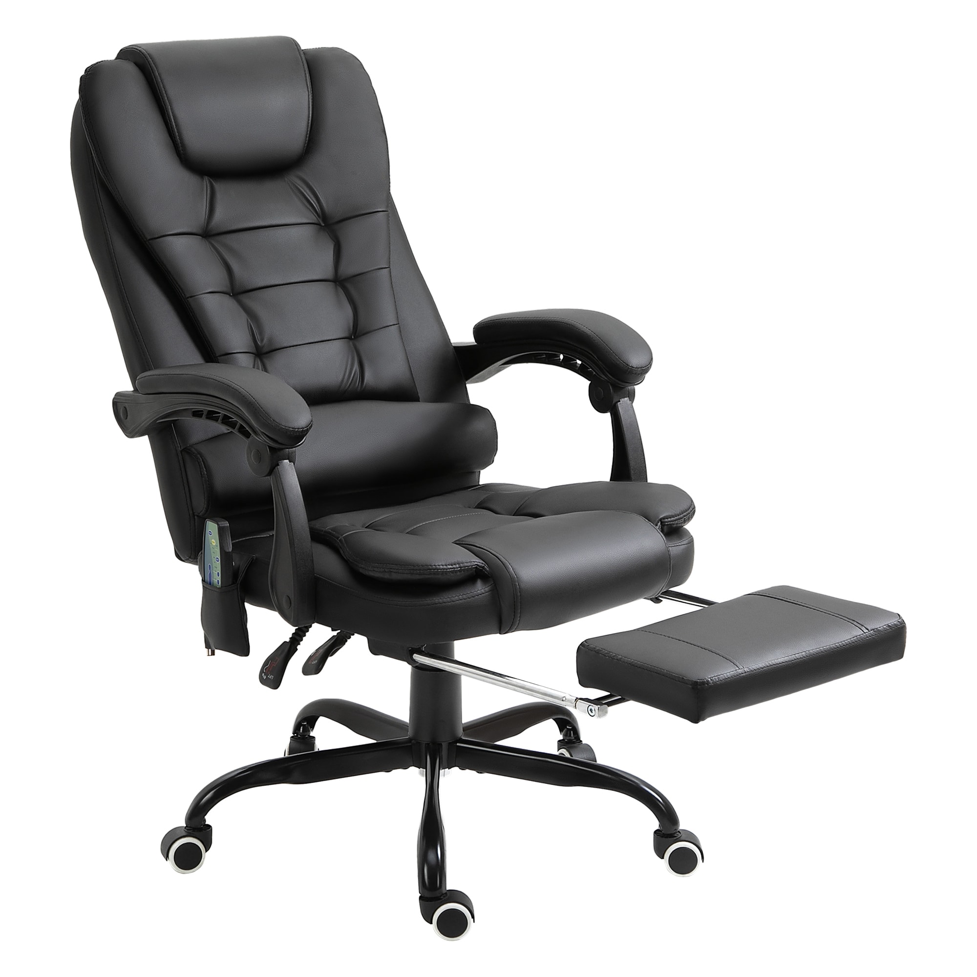 Sumyeg WF-EP-001 BLACK Black Faux leather Upholstered Swivel Powered Reclining Recliner