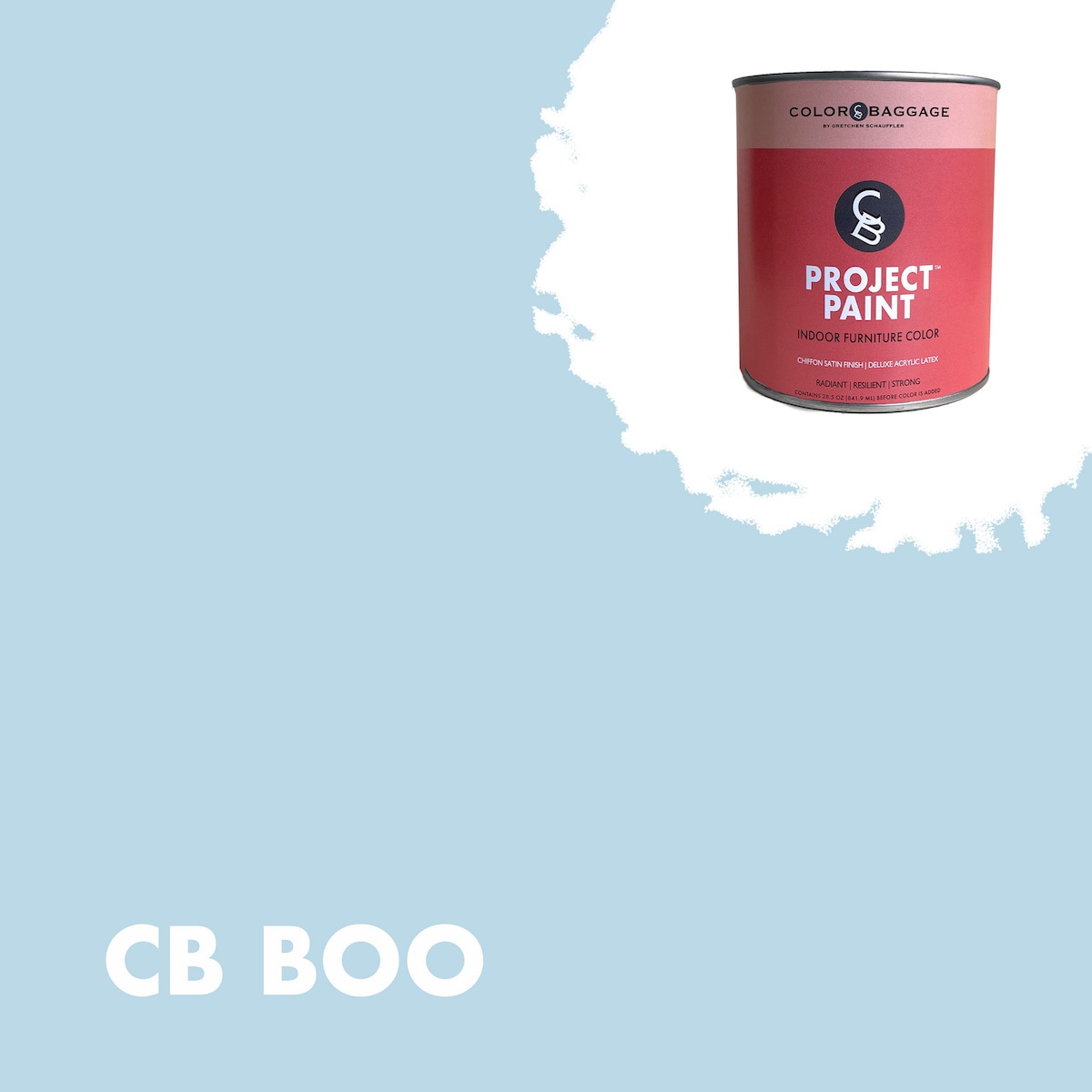 Color Baggage BOO-PIF-SAT-Q Project Paint Indoor Satin Boo ( 1-quart )