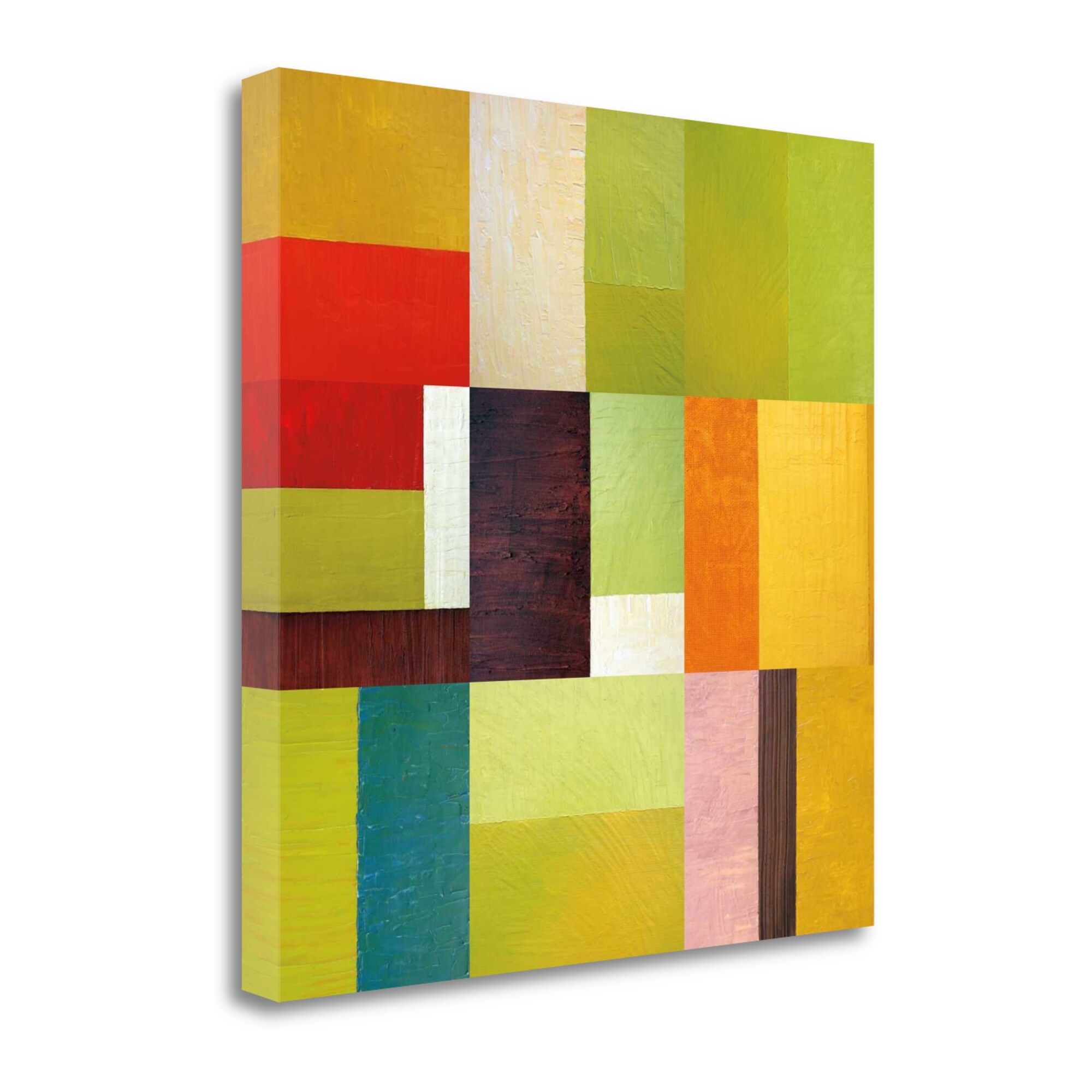 Tangletown Fine Art ICC802D-3030C Color Study Abstract 2 Michelle Calkins 30-in H x 30-in W Abstract Print on Canvas