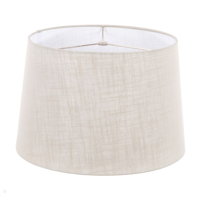 Gray Fabric Drum Lamp Shade, Clip On Lamp Shades Lowe S