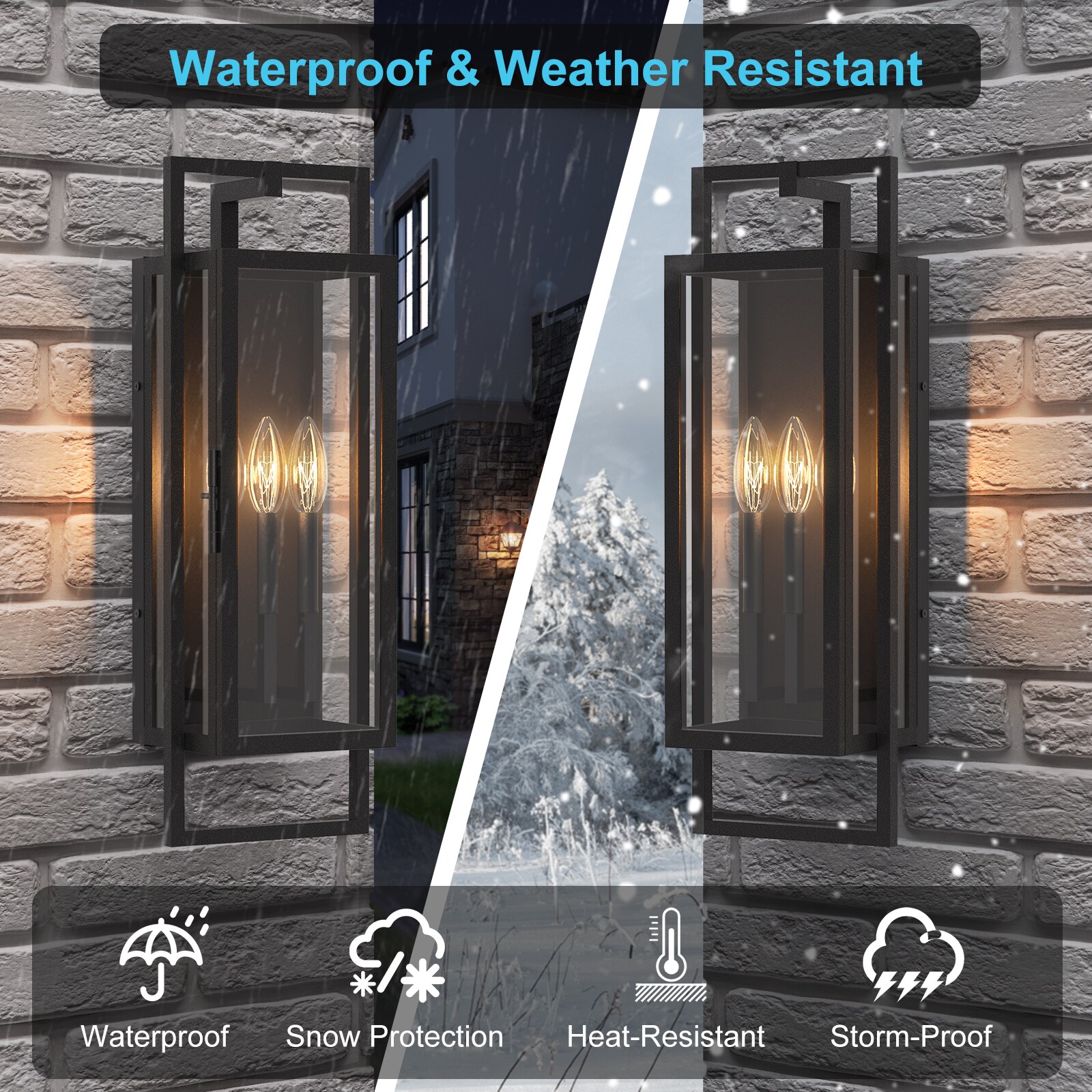 Maxax 7030-3BK Outdoor-Wall-Lighting - View #5