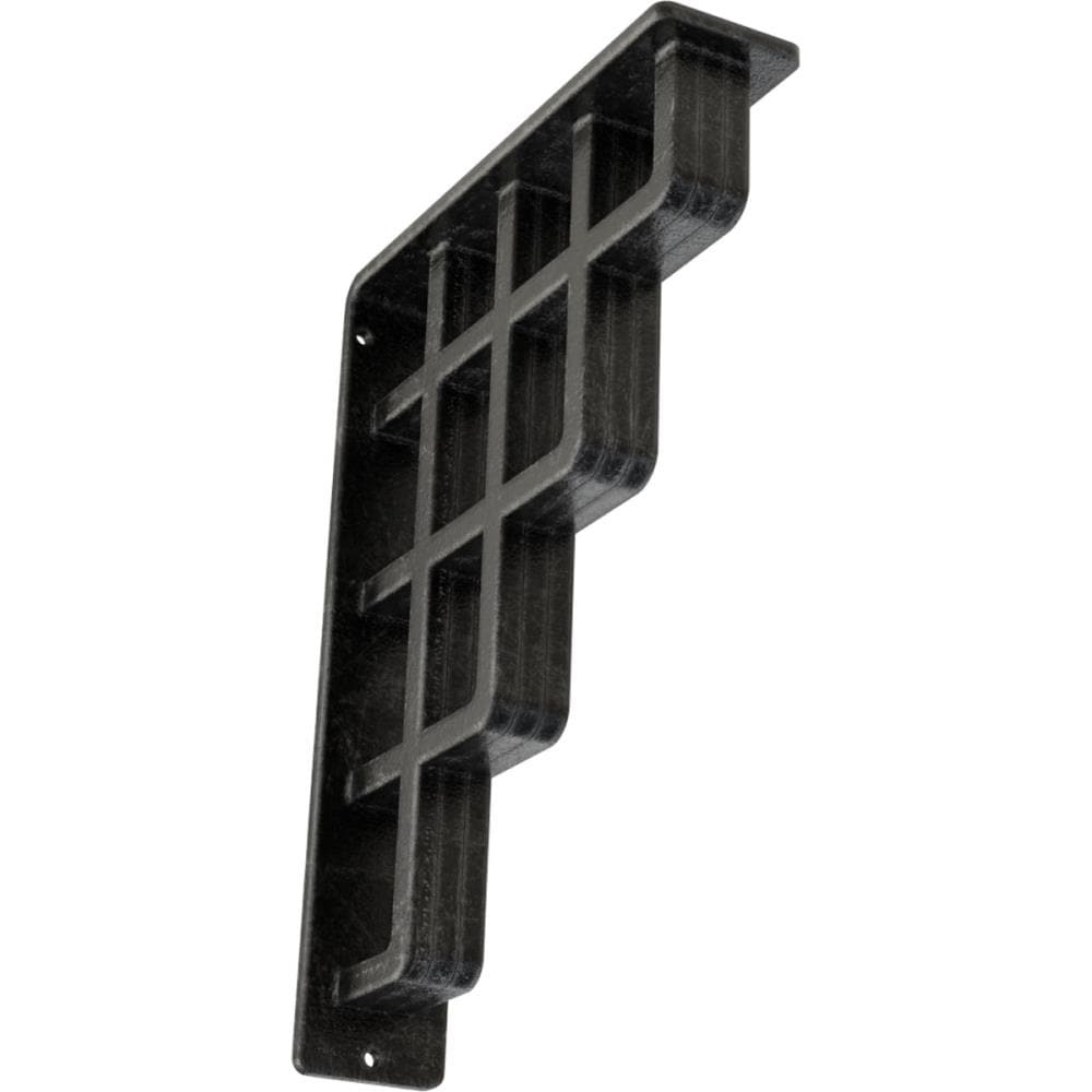 Ekena Millwork BKTM02X07X10TDIASV Diane 7.5-in x 2-in x 10-in Gray Wrought iron Countertop support bracket