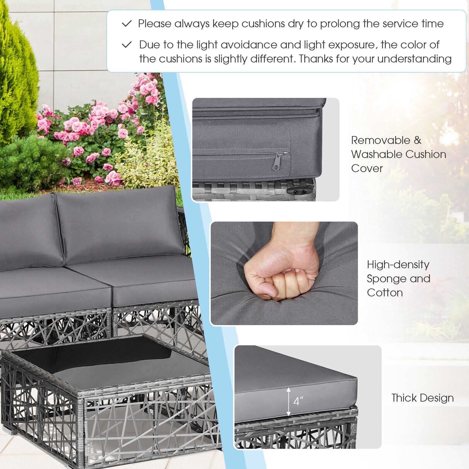Volenca VOL-ECBVHW Patio-Sofas-Daybeds - View #7