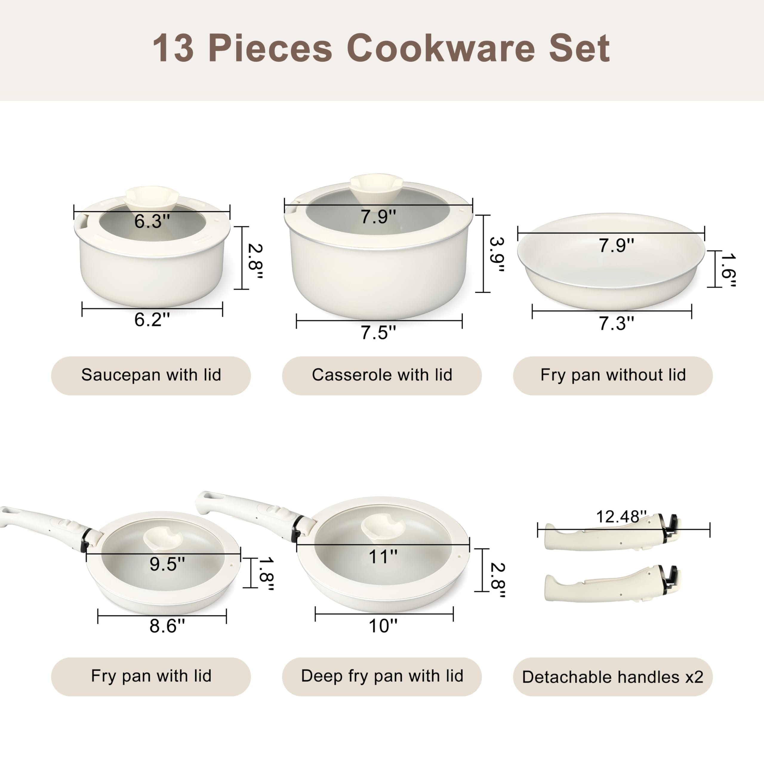 LTMATE LSCN 0103-14PCS Cooking-Pans-Skillets - View #2