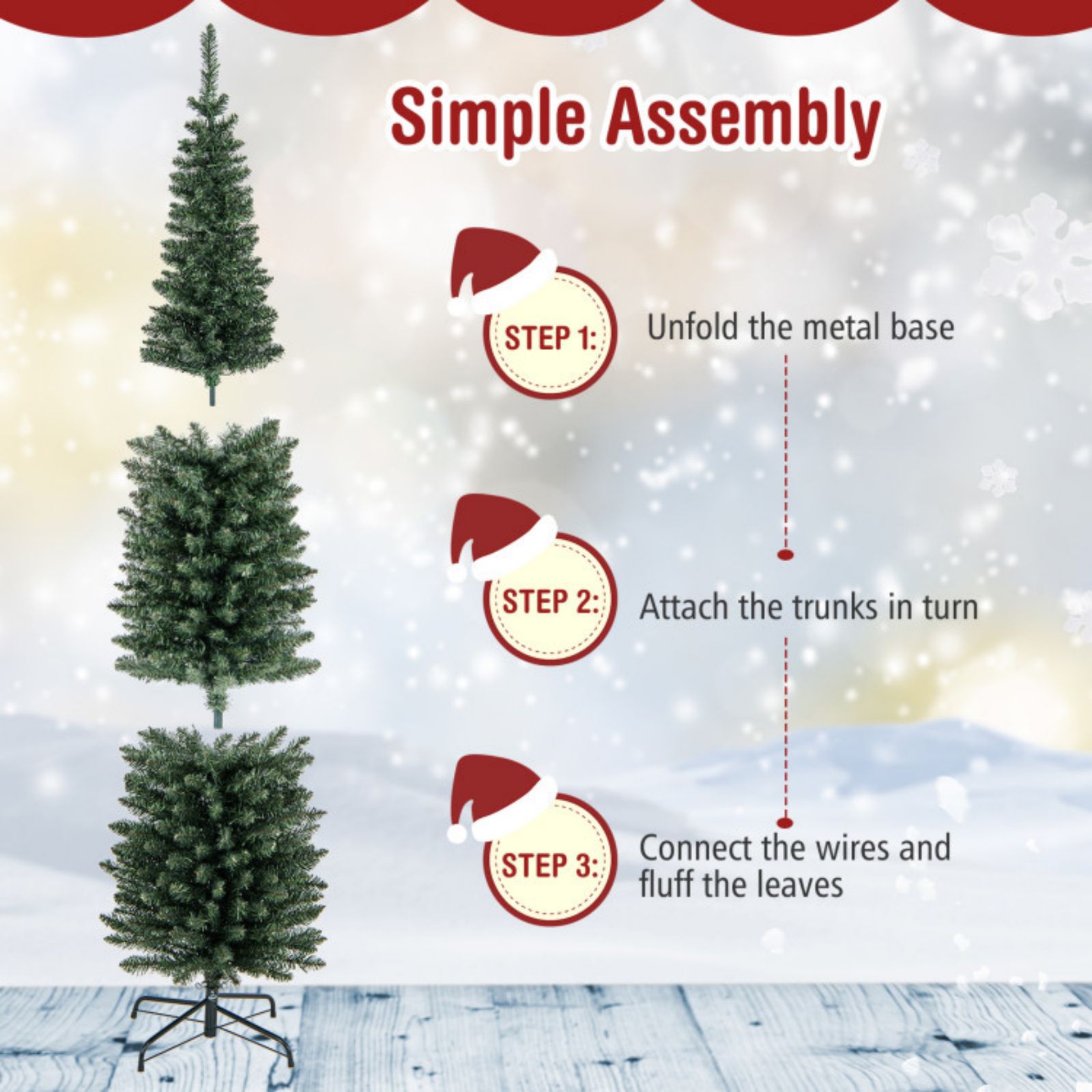 WELLFOR CM-HPY-23607 Artificial-Christmas-Trees - View #6
