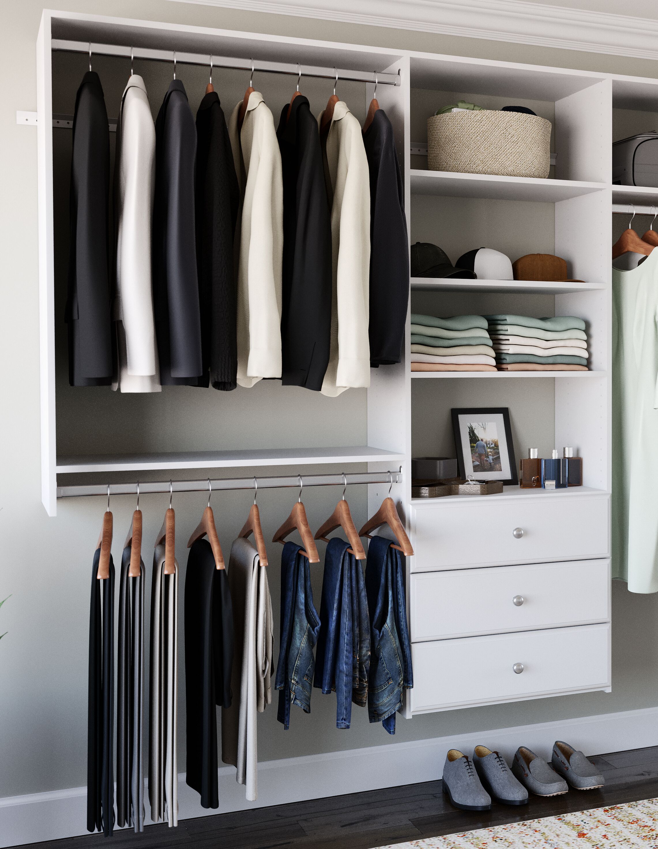 Easy Track PH166-WH Wood-Closet-Kits - View #5