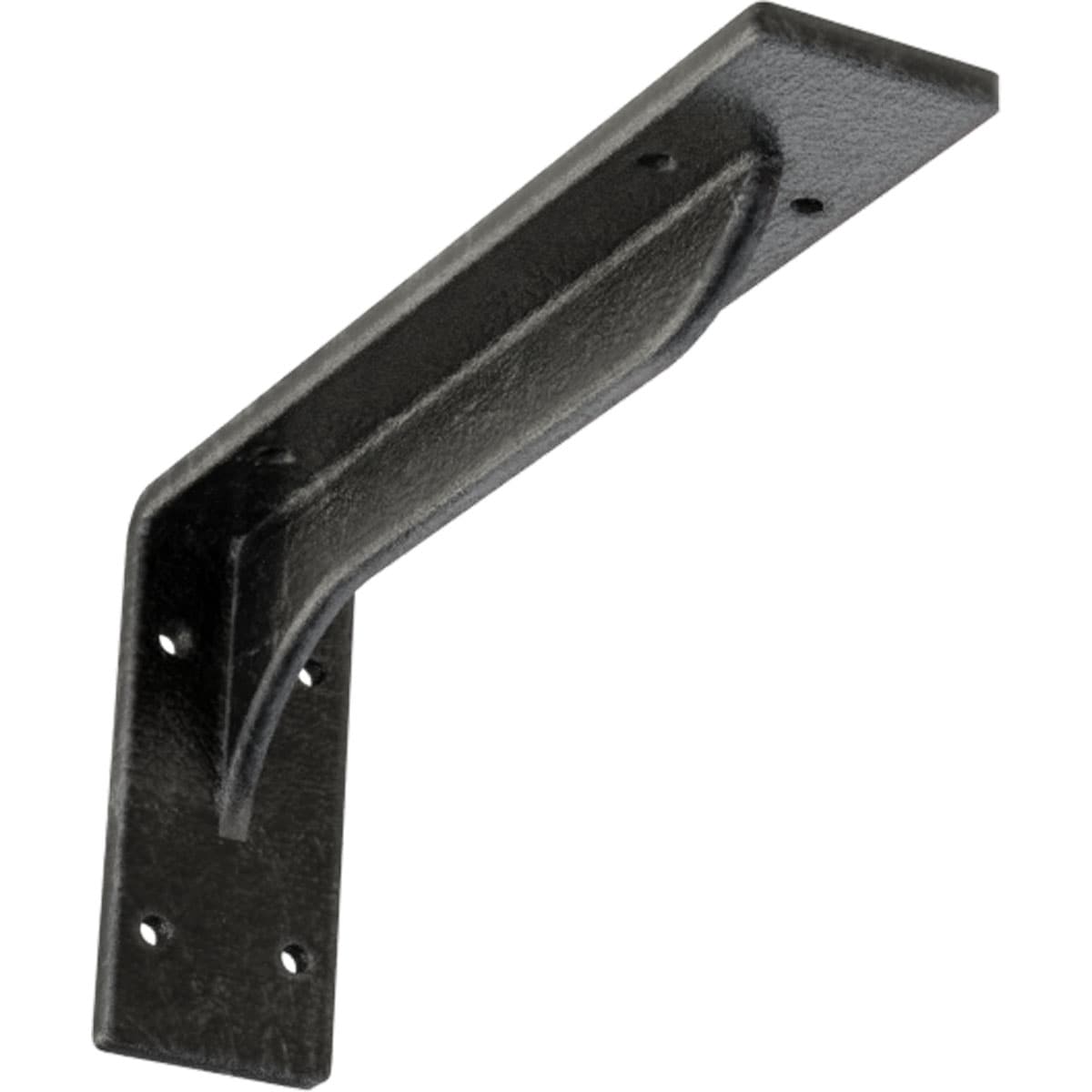 Ekena Millwork BKTM02X10X04EBASV Embrey Steel 10-in x 2-in x 4.75-in Gray Steel Countertop support bracket