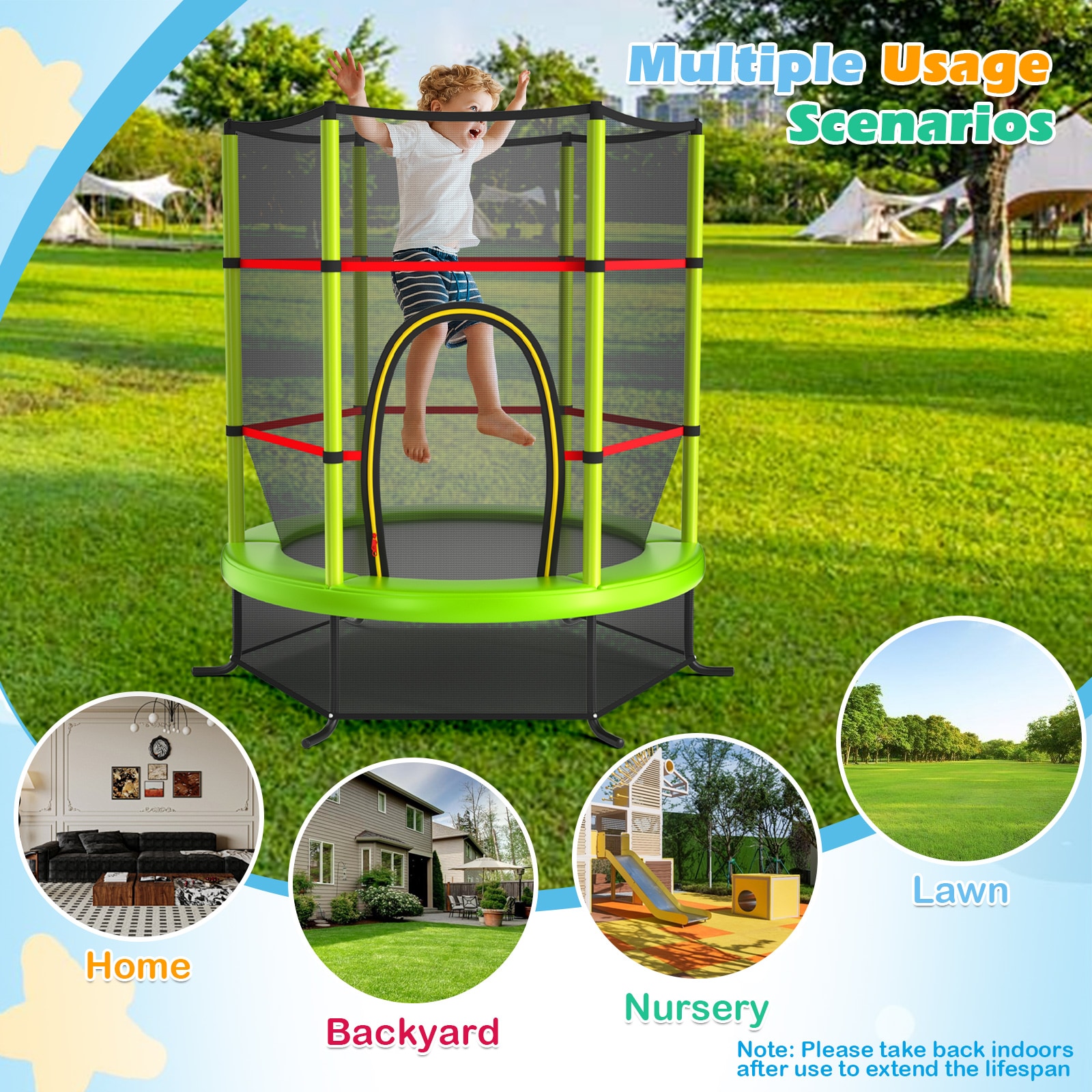 Slickblue D-CO-NG25001WT trampolines - View #4
