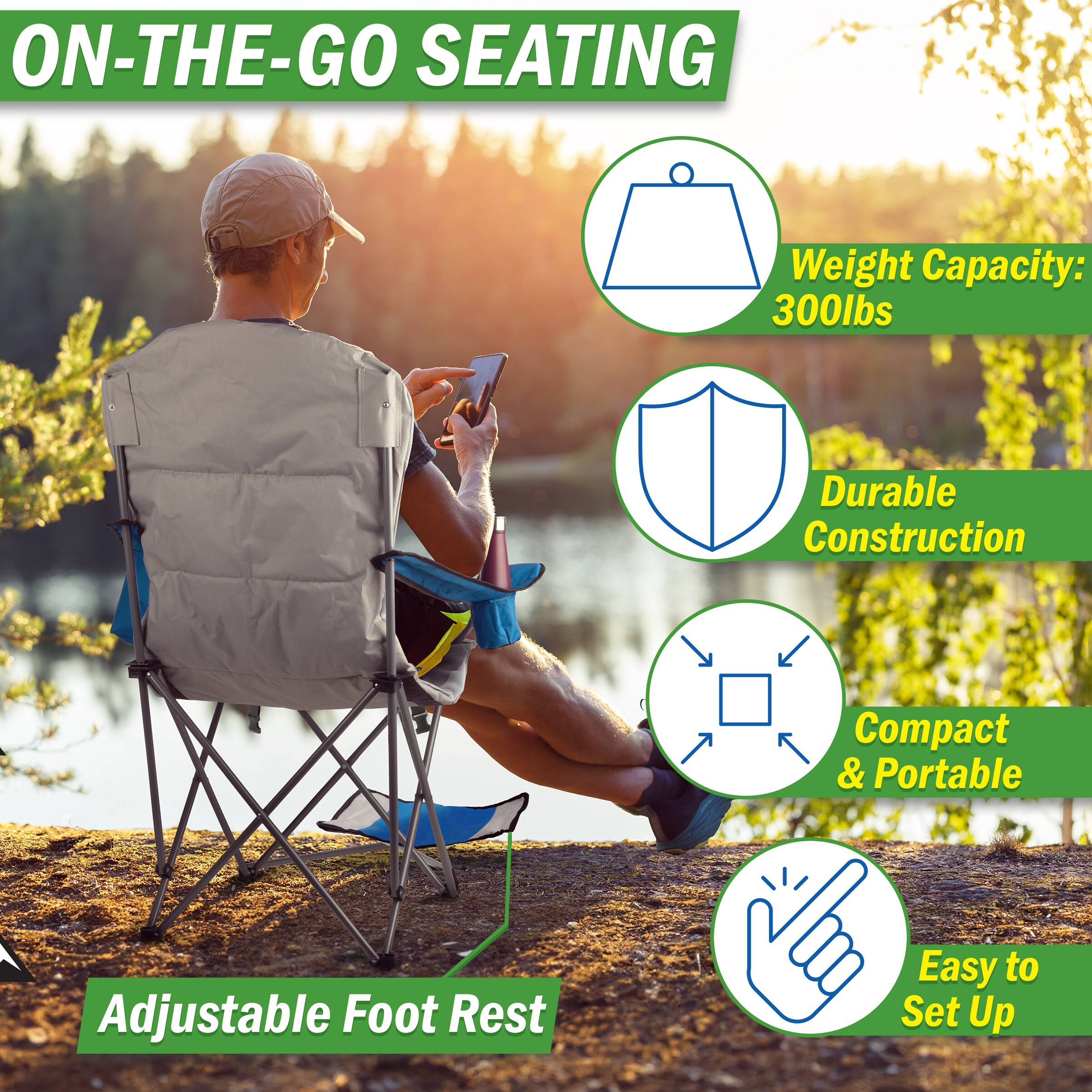 Wakeman 75-CMP1124 Beach-Camping-Chairs - View #7