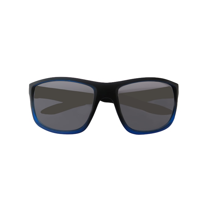 Hillman Men's Polarized Black and Blue Plastic Sunglasses in the
