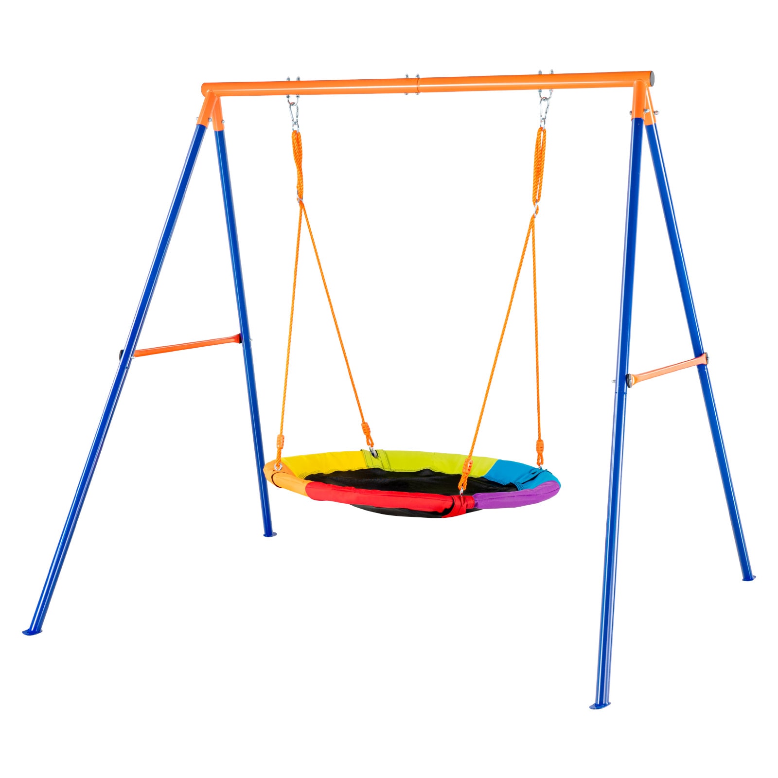 VEVOR AXQQTZZW1RW0EWUW4V0 40-IN Swing Sets 440 LBs Capacity Circular Seat Plastic and Metal Belt Swing