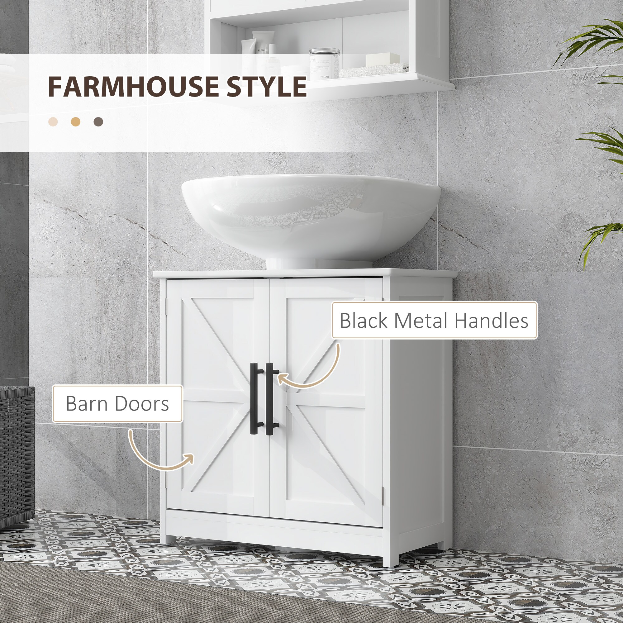 HomCom 834-791V80WT Complete-Pedestal-Lavatories - View #8