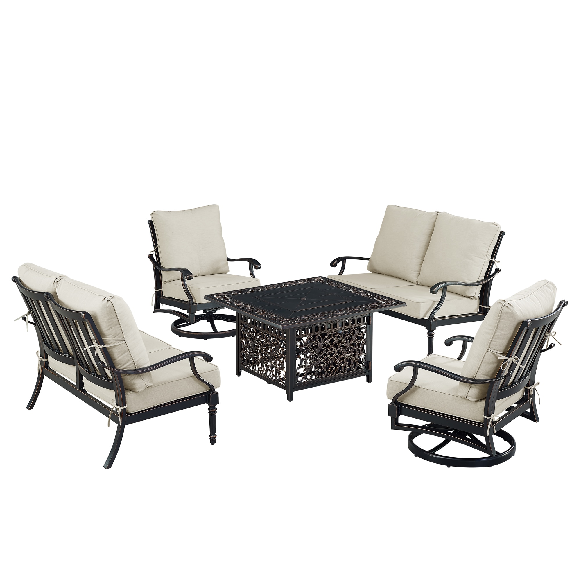 Oakland Living SHACO2LS2CHMAYANLGCU Patio-Conversation-Sets - View #4