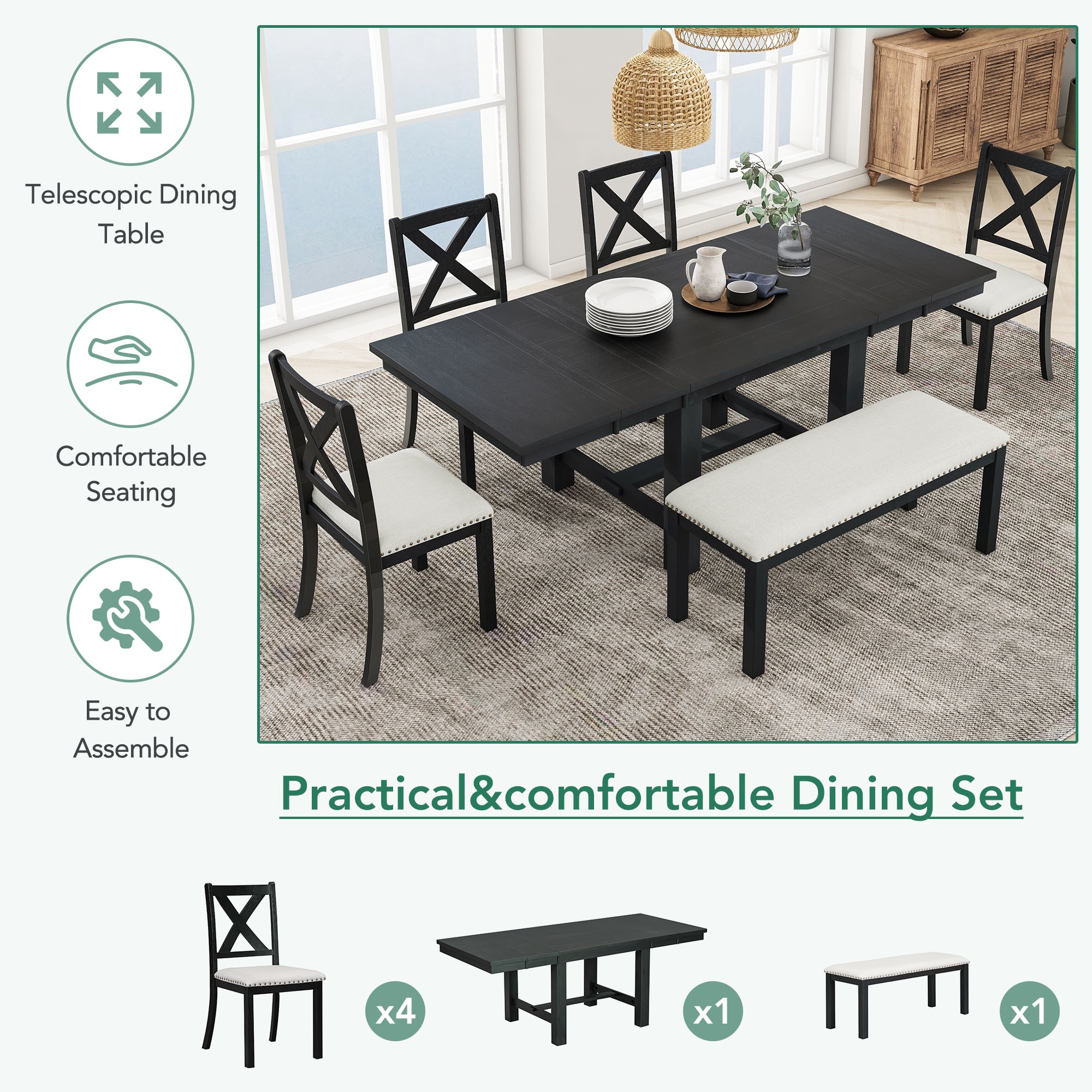ModernLuxe SP000023AAB Dining-Sets - View #3