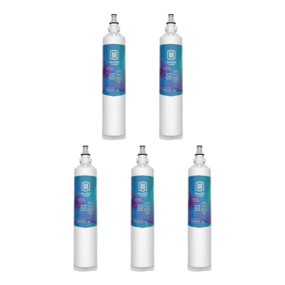 Bluefall BF-LGLT600P-5PACK Twist-in Refrigerator Water Filter FridgePod 5-Pack
