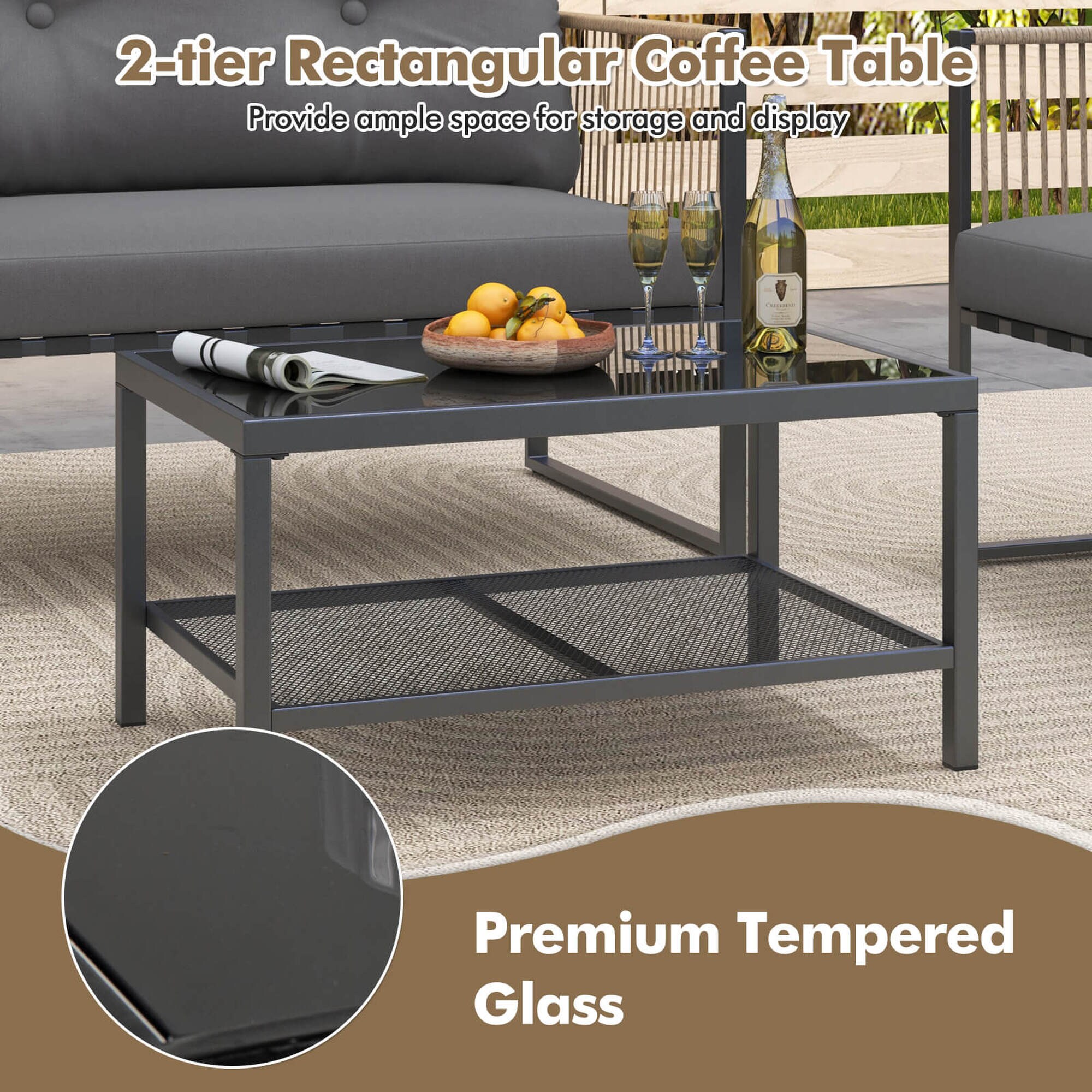 Costway HCST05469 Patio-Conversation-Sets - View #4