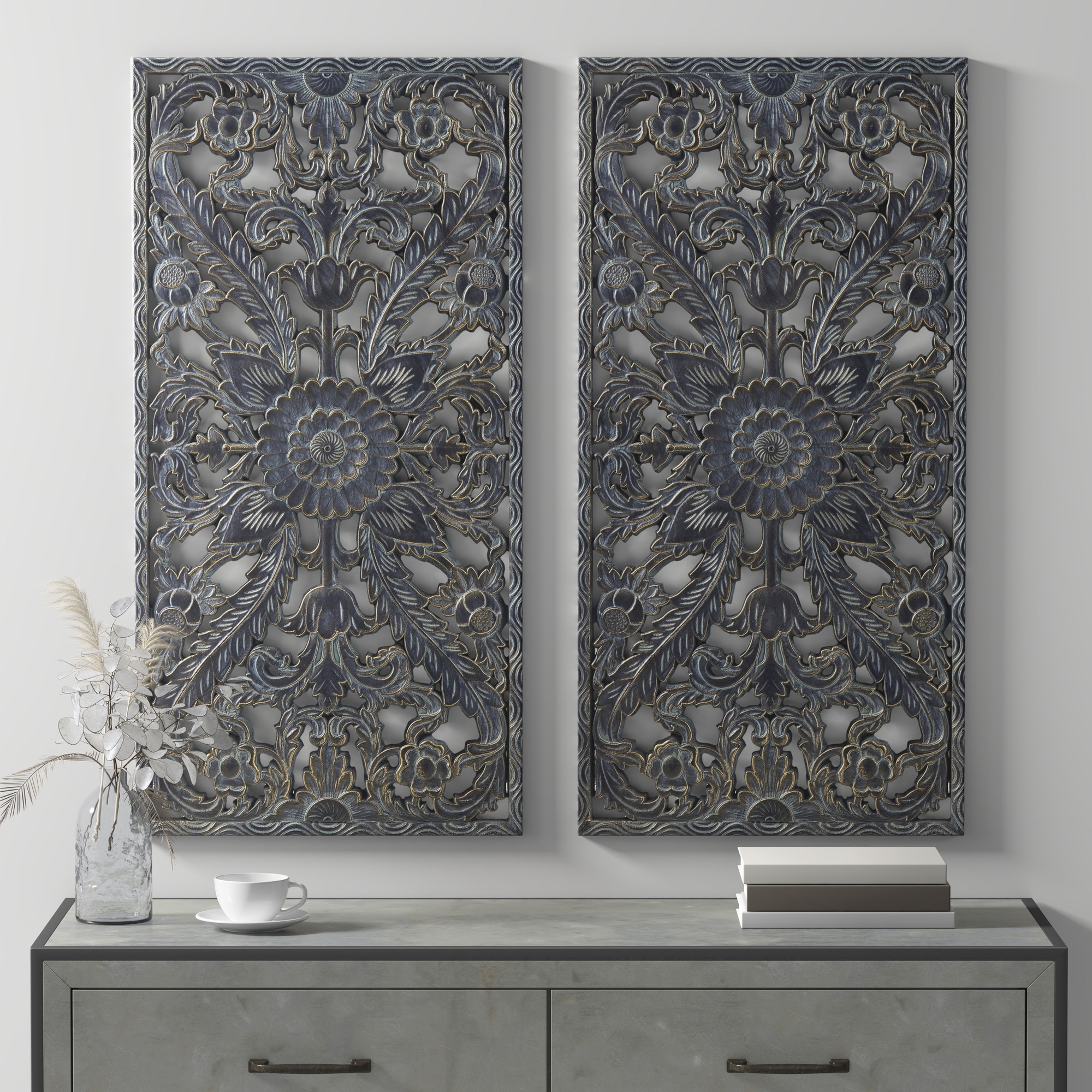 Madison Park MP95B-0264 15.75-Inches W x 31.5-Inches H MDF Abstract Wall sculpture