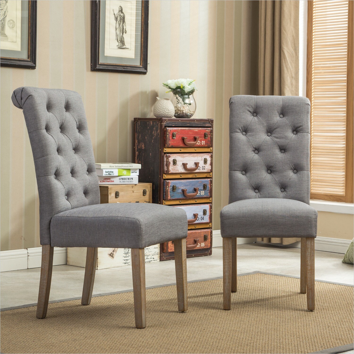 Watnature 8HFOBDWJ12WO Dining-Chairs - View #4