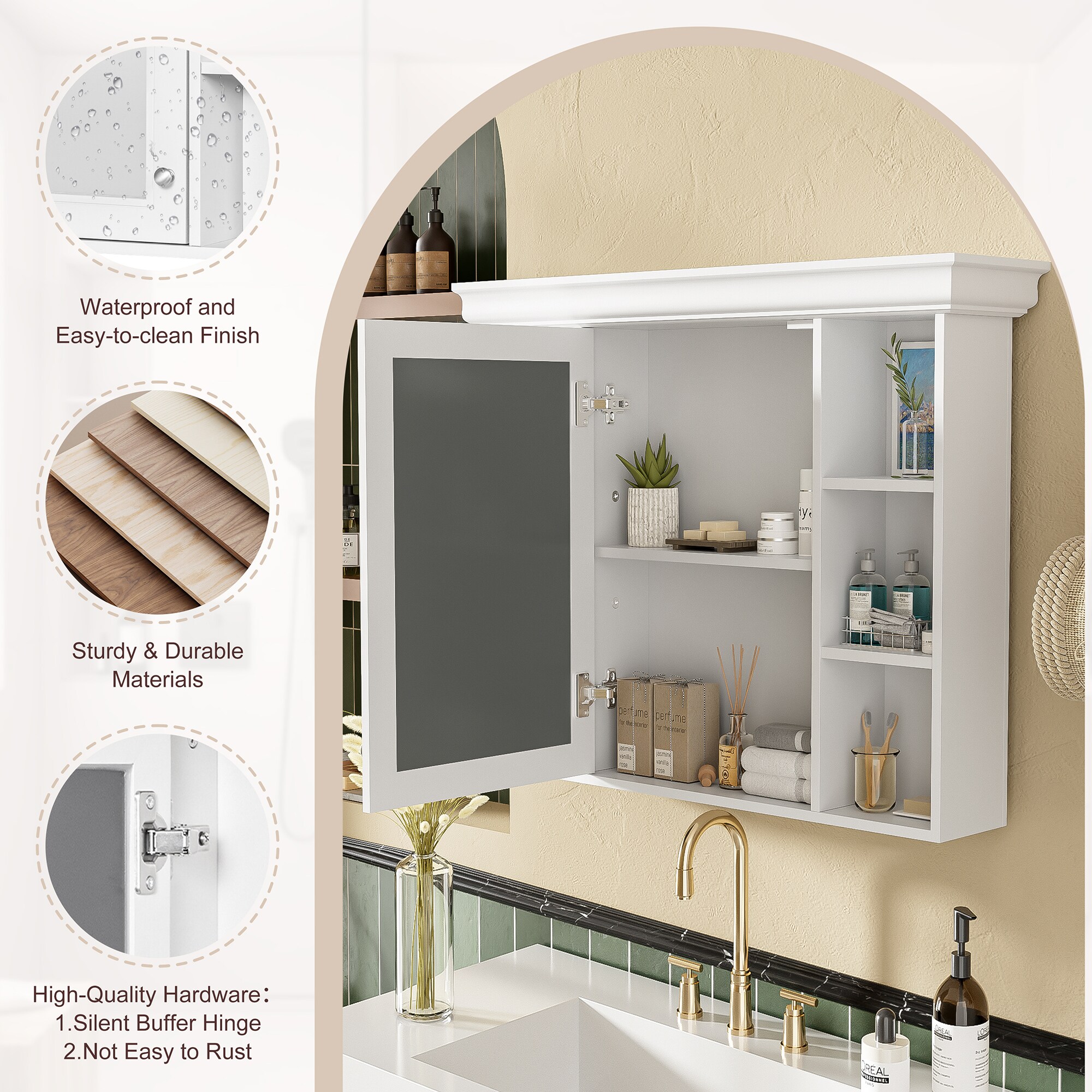 Tatayosi JL-96545K Bathroom-Wall-Cabinets - View #5