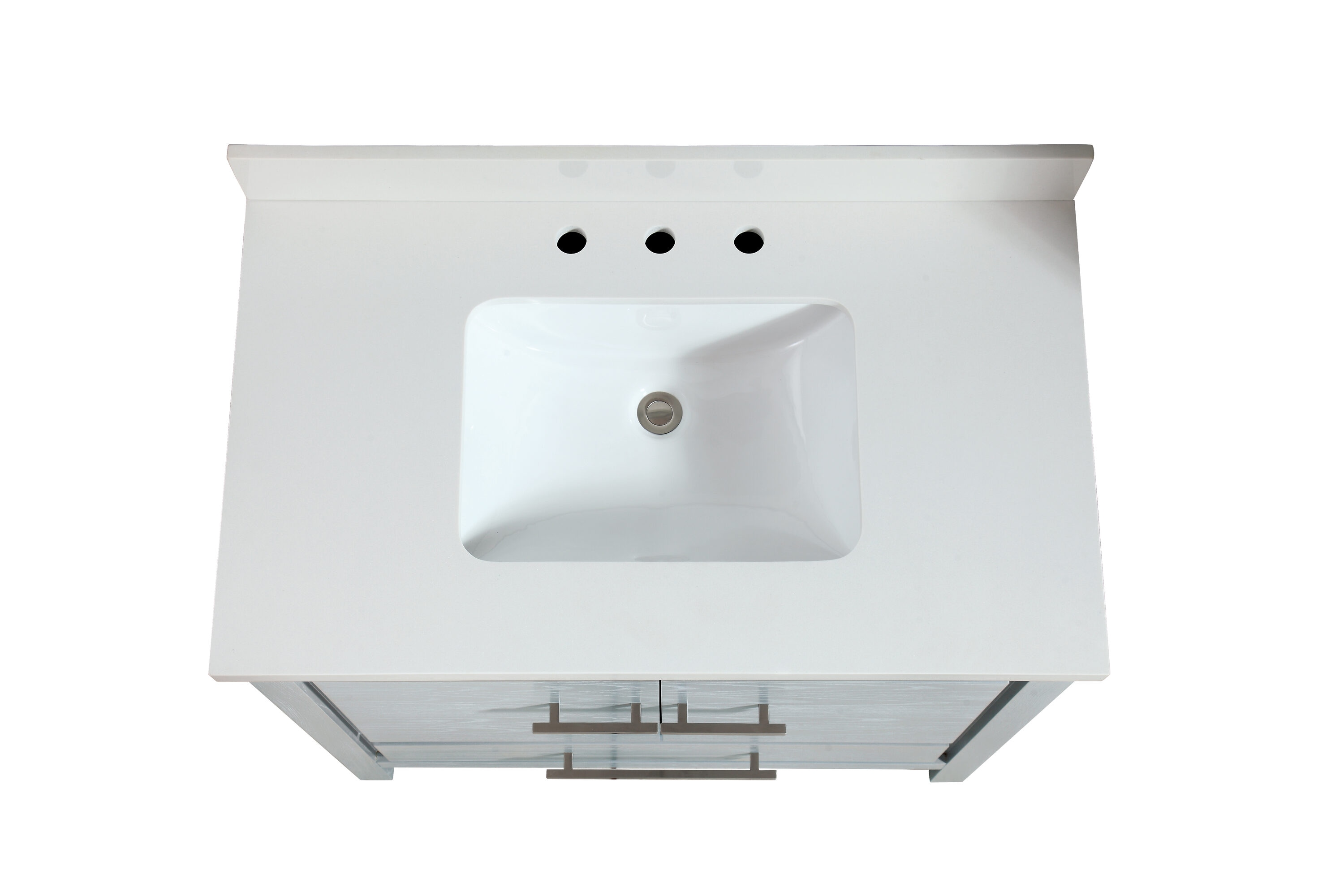 Riley 37" Sea-Salt Gray Solid Wood Single Vanity with Quartz Top